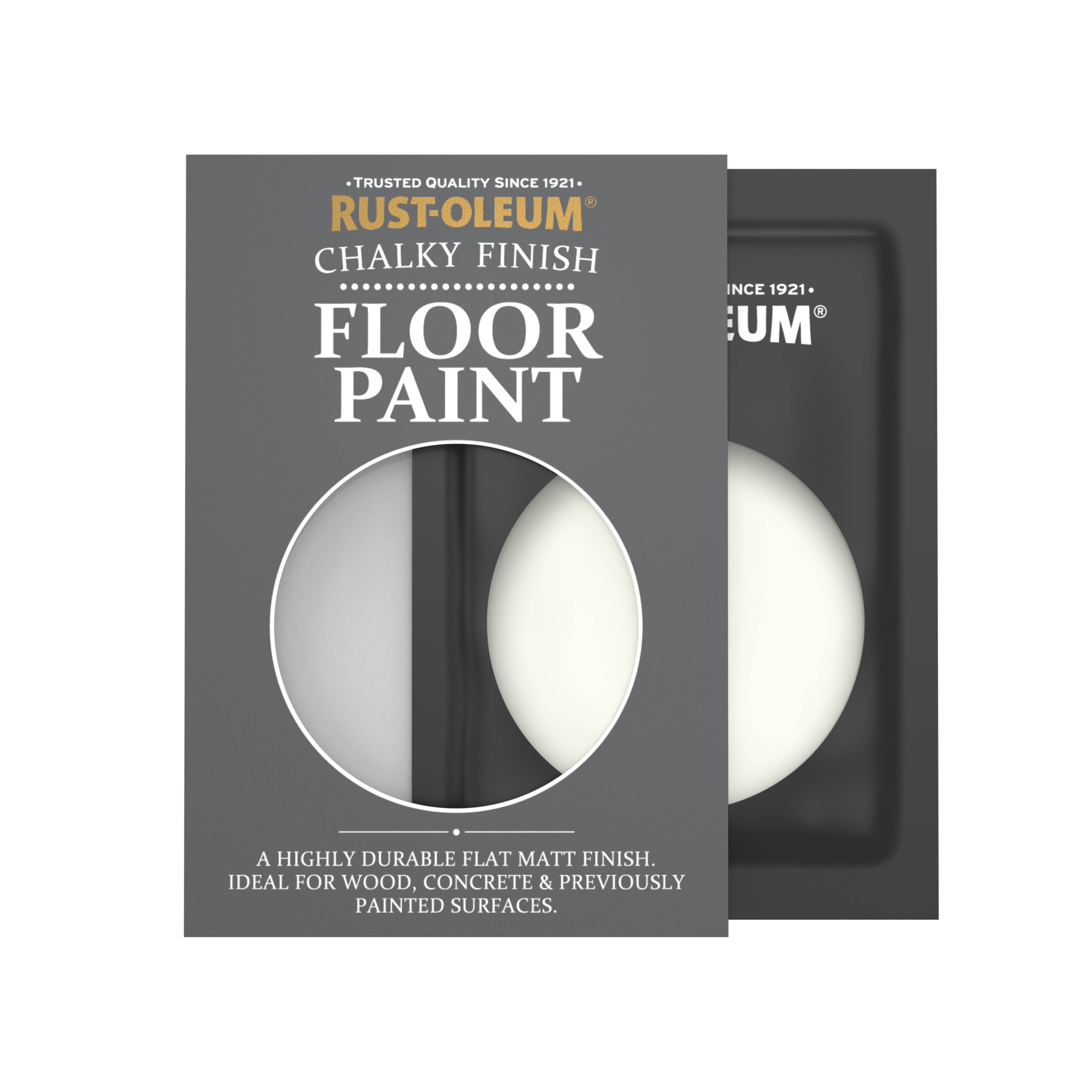 Floor Wood & Concrete Paint, Chalky Finish - ANTIQUE WHITE 10ml