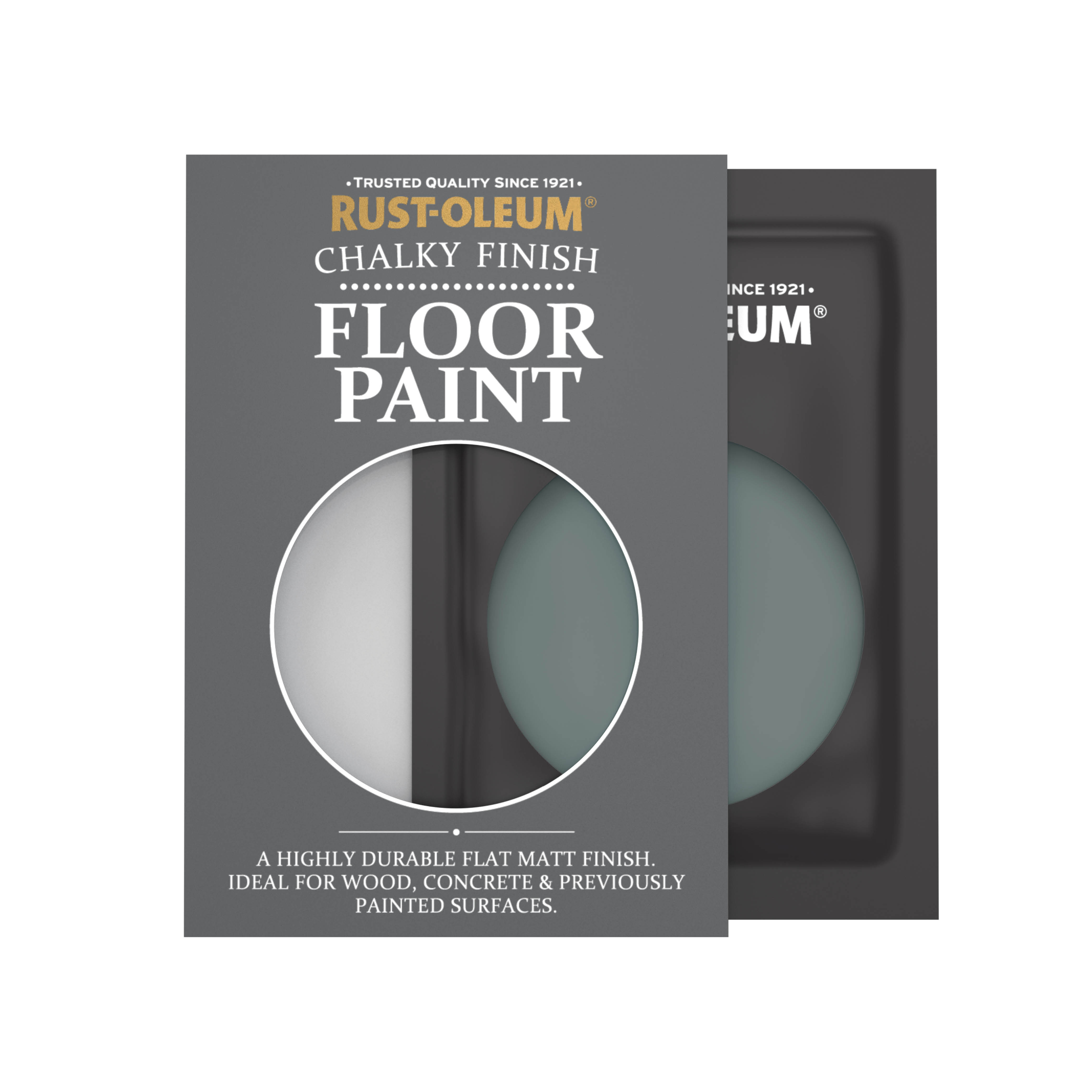 Floor Wood & Concrete Paint, Chalky Finish - DEEP SEA 10ml