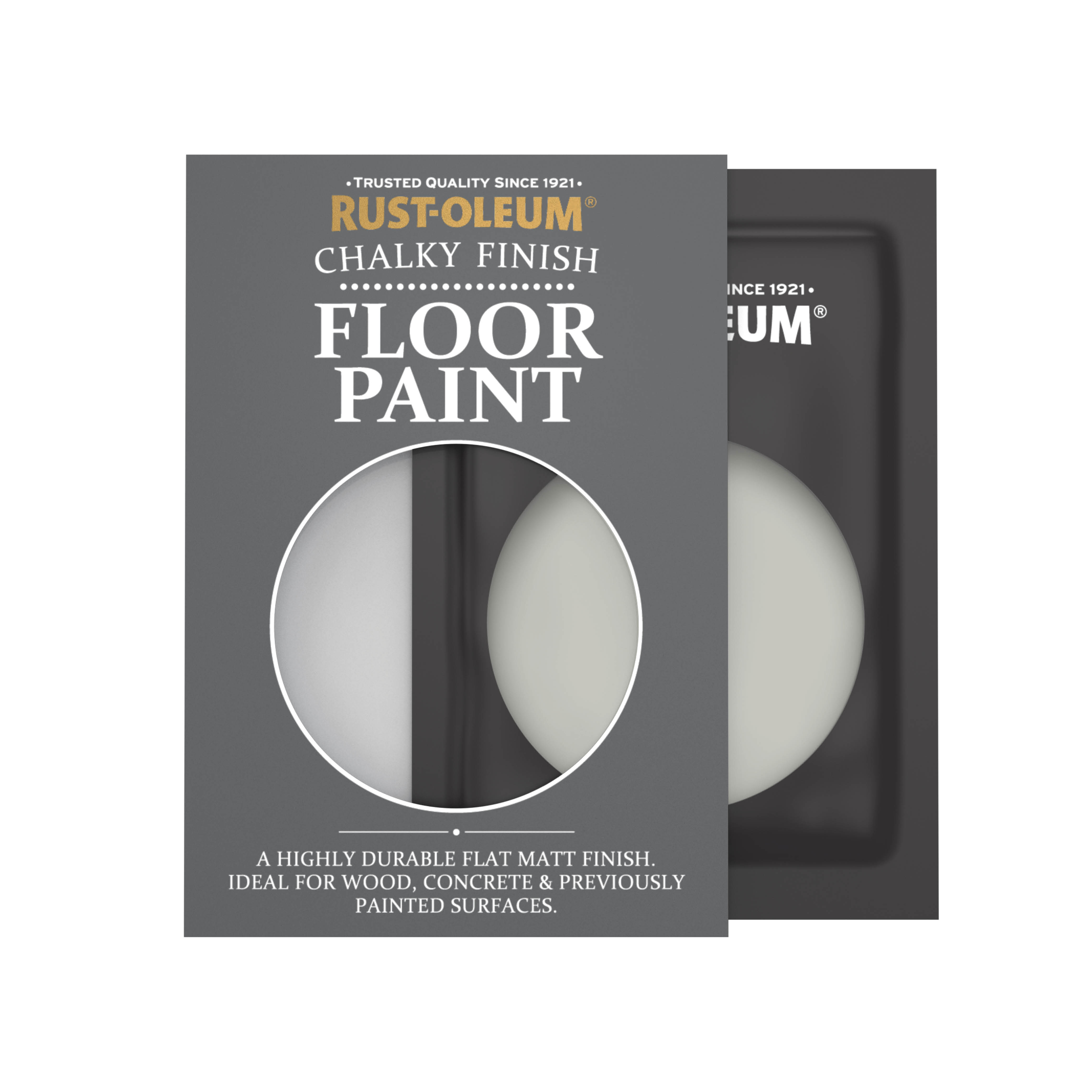 Floor Wood & Concrete Paint, Chalky Finish - GREY TREE 10ml