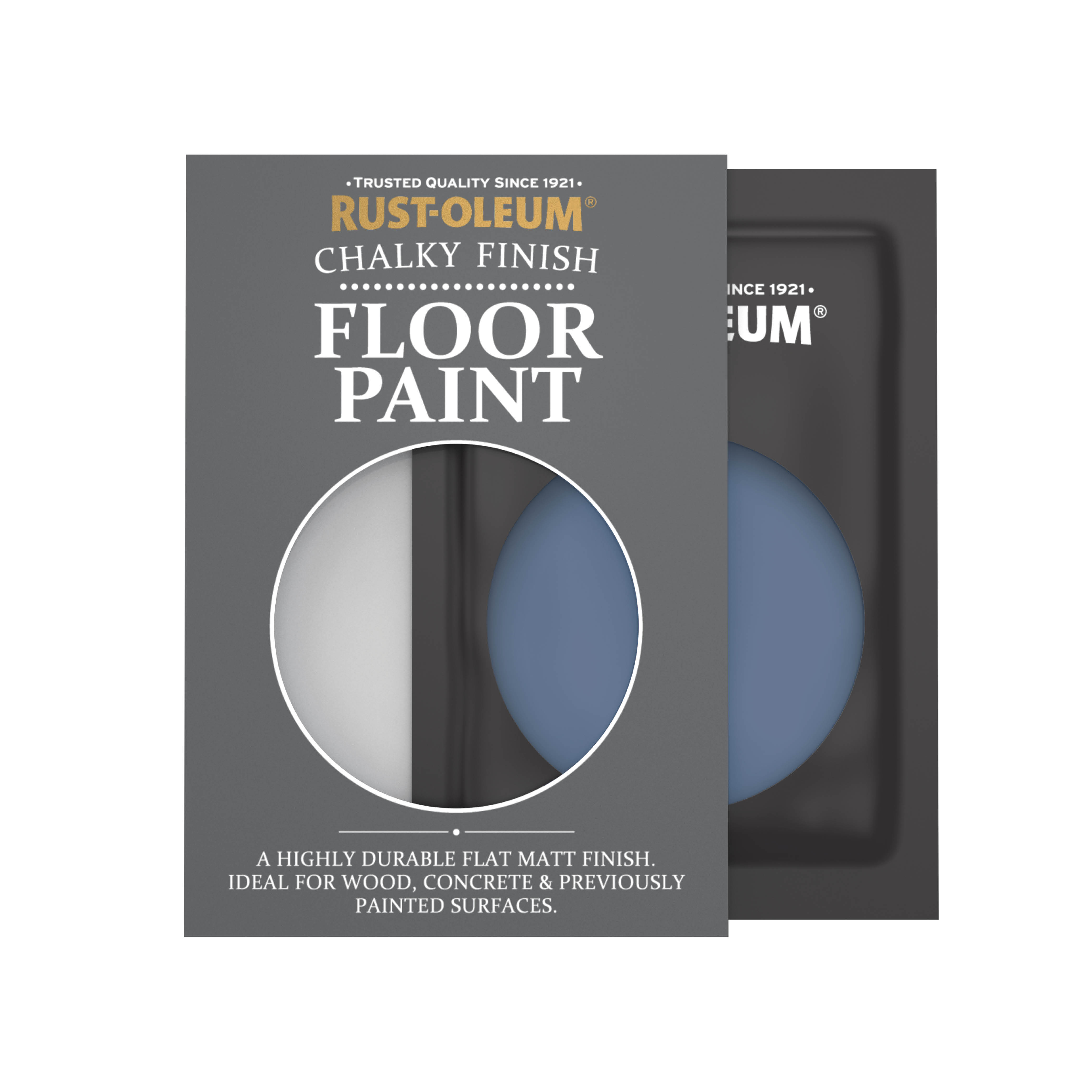 Floor Wood & Concrete Paint, Chalky Finish - INK BLUE 10ml