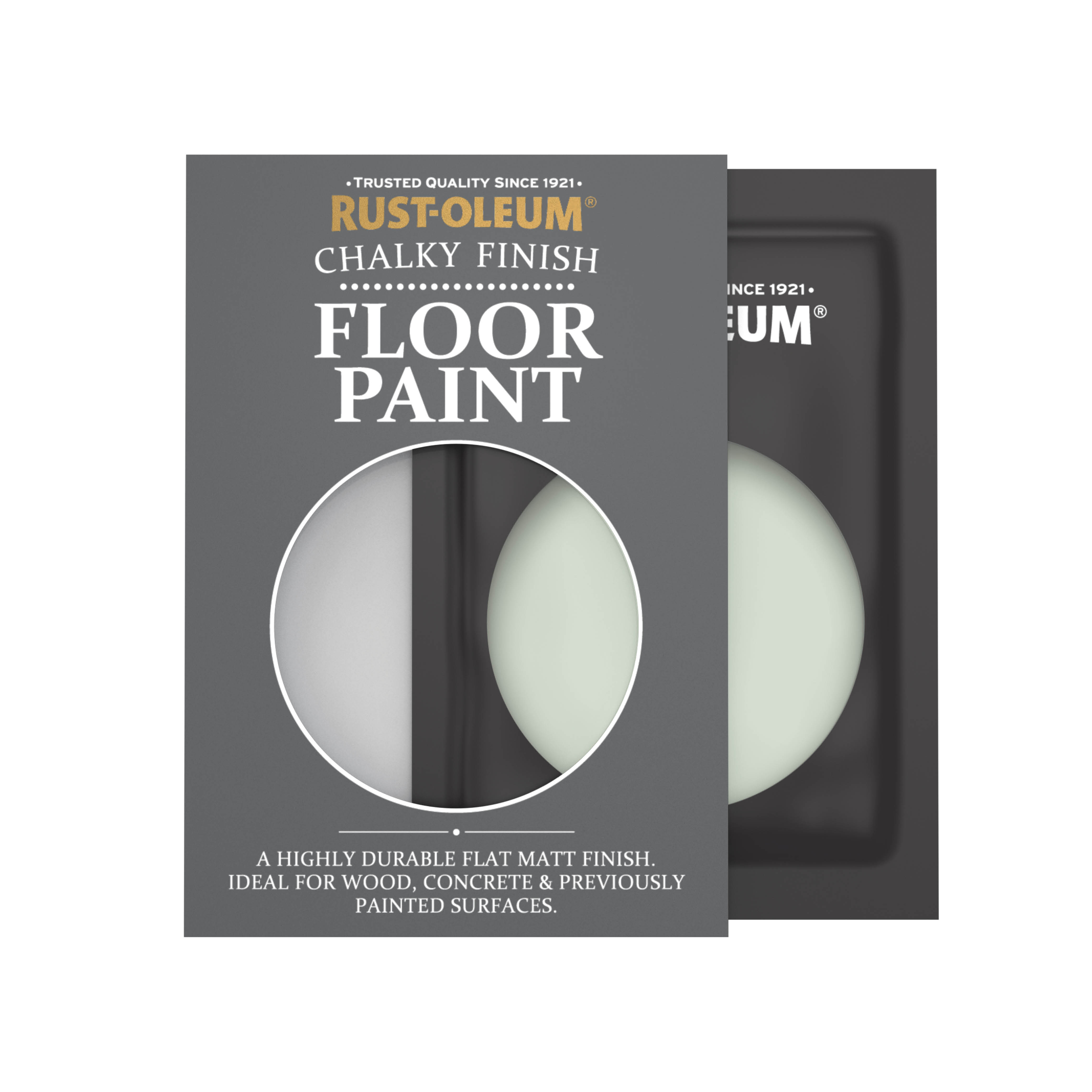 Floor Wood & Concrete Paint, Chalky Finish - LAUREL GREEN 10ml