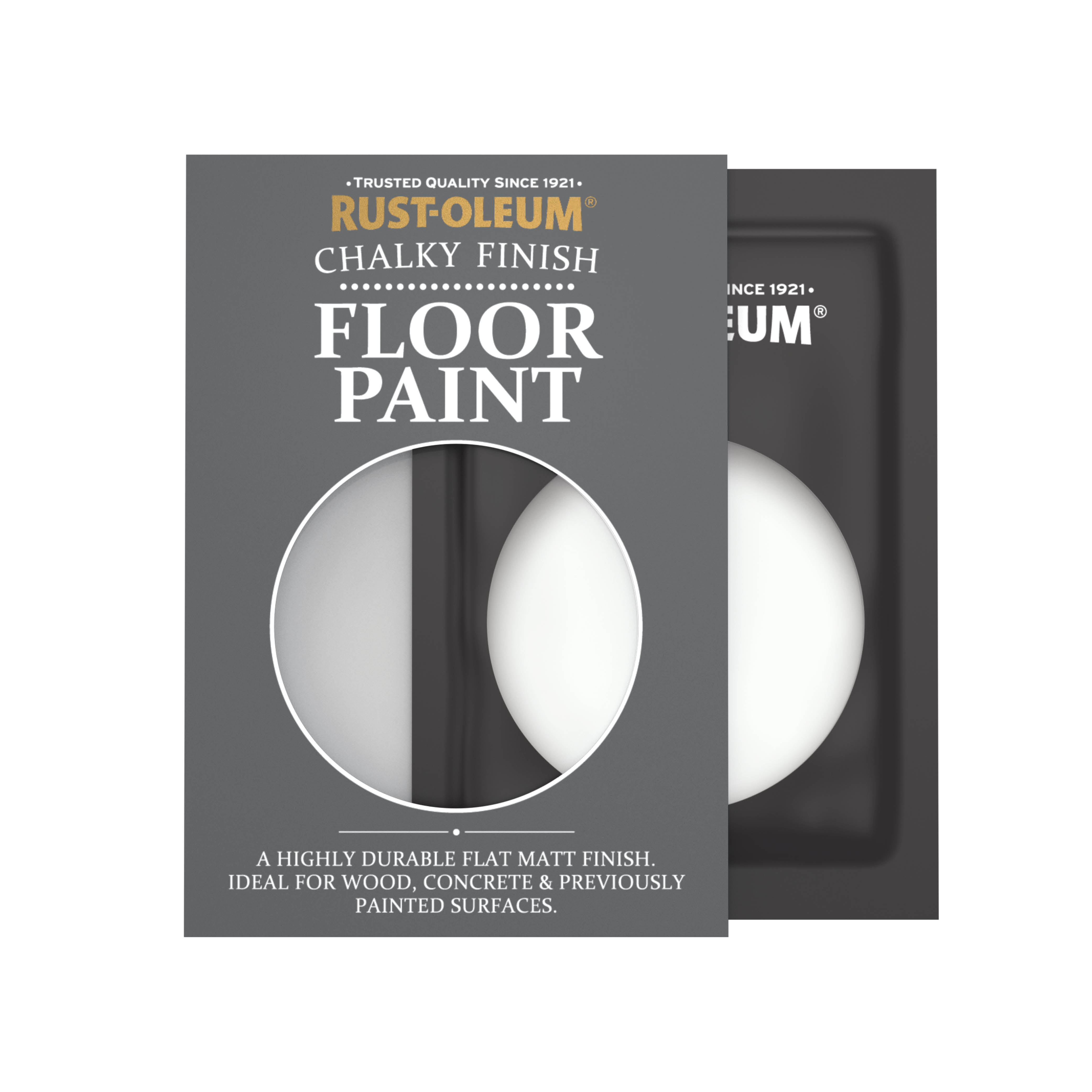 Floor Wood & Concrete Paint, Chalky Finish - MOONSTONE 10ml