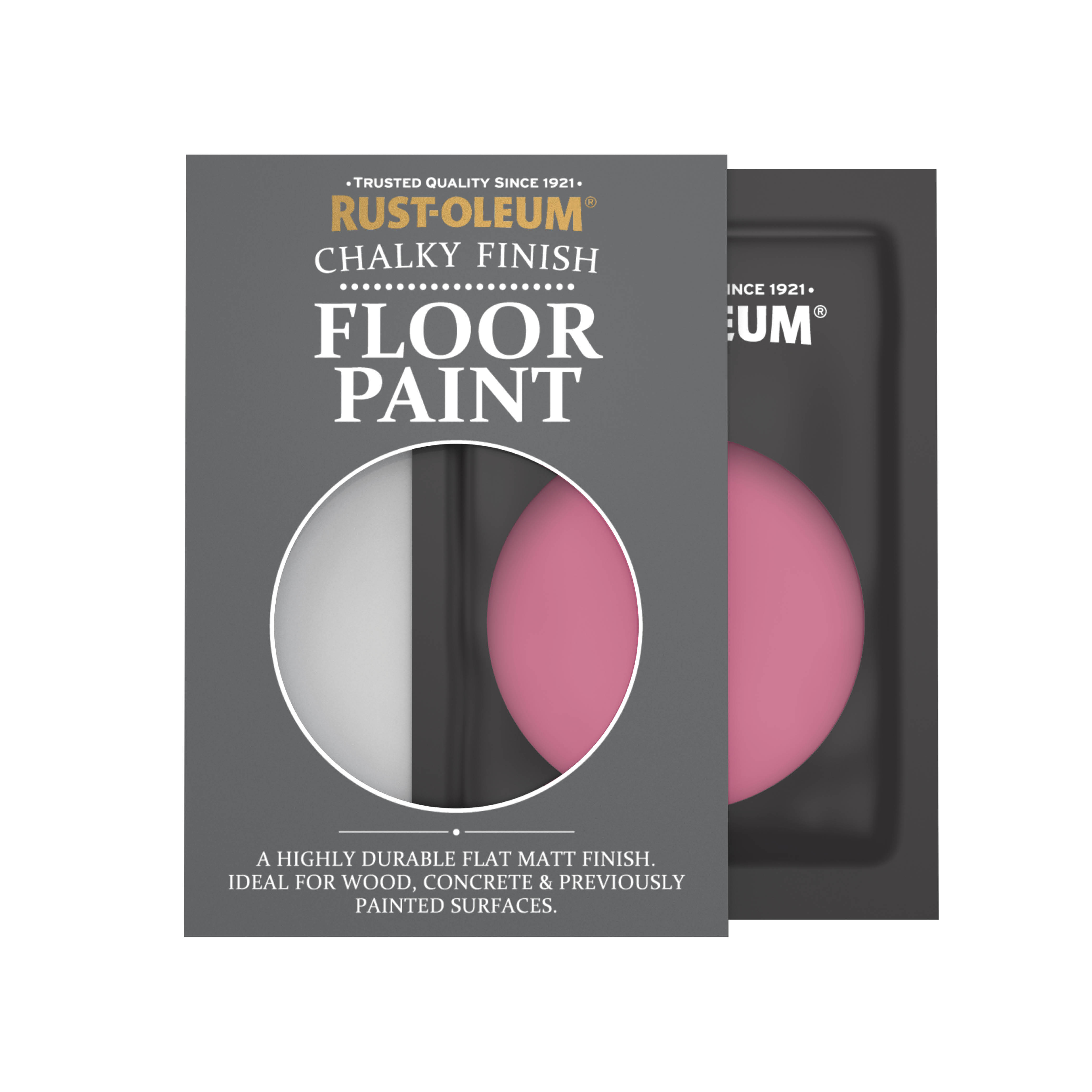 Floor Wood & Concrete Paint, Chalky Finish - RASPBERRY RIPPLE 10ml