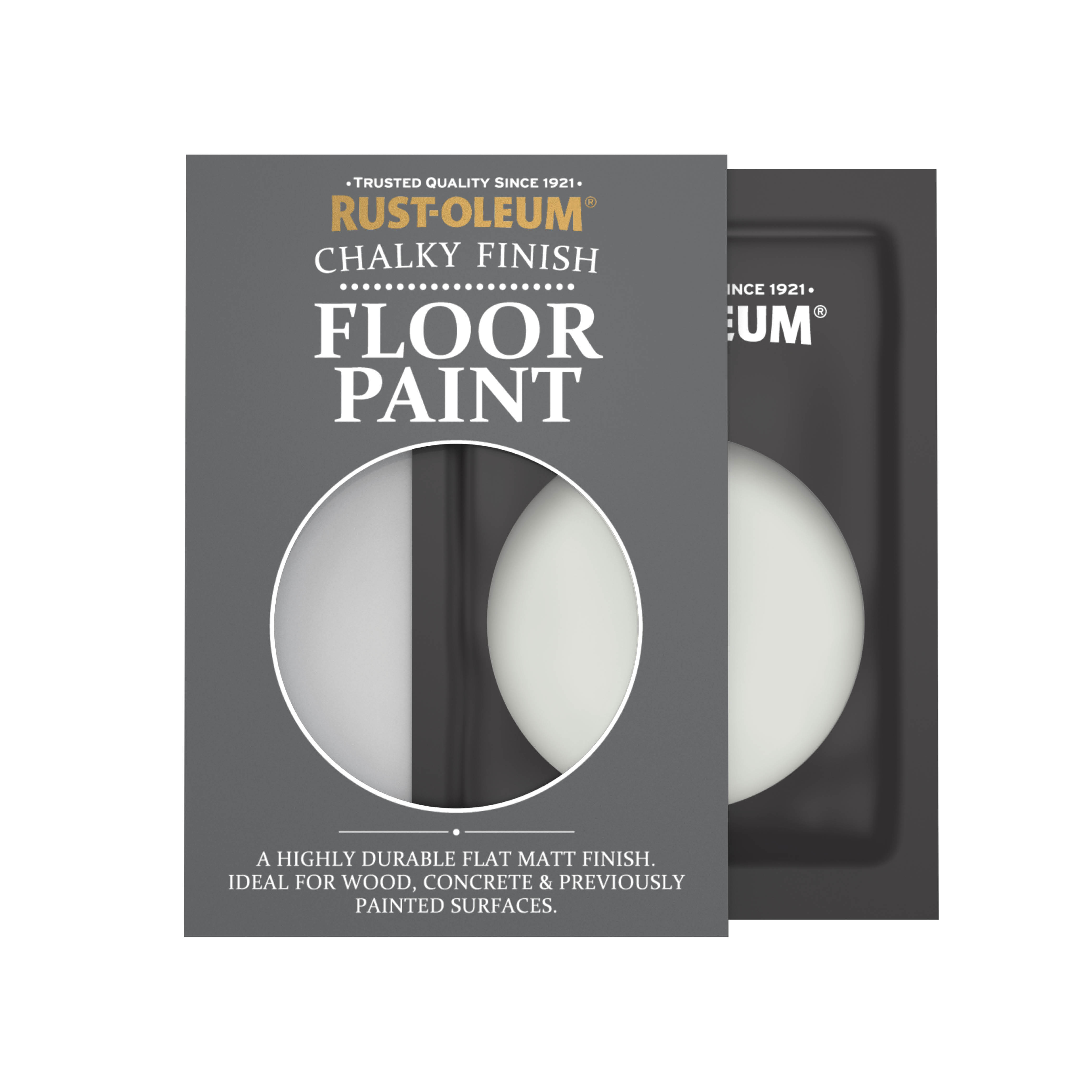 Floor Wood & Concrete Paint, Chalky Finish - WINTER GREY 10ml