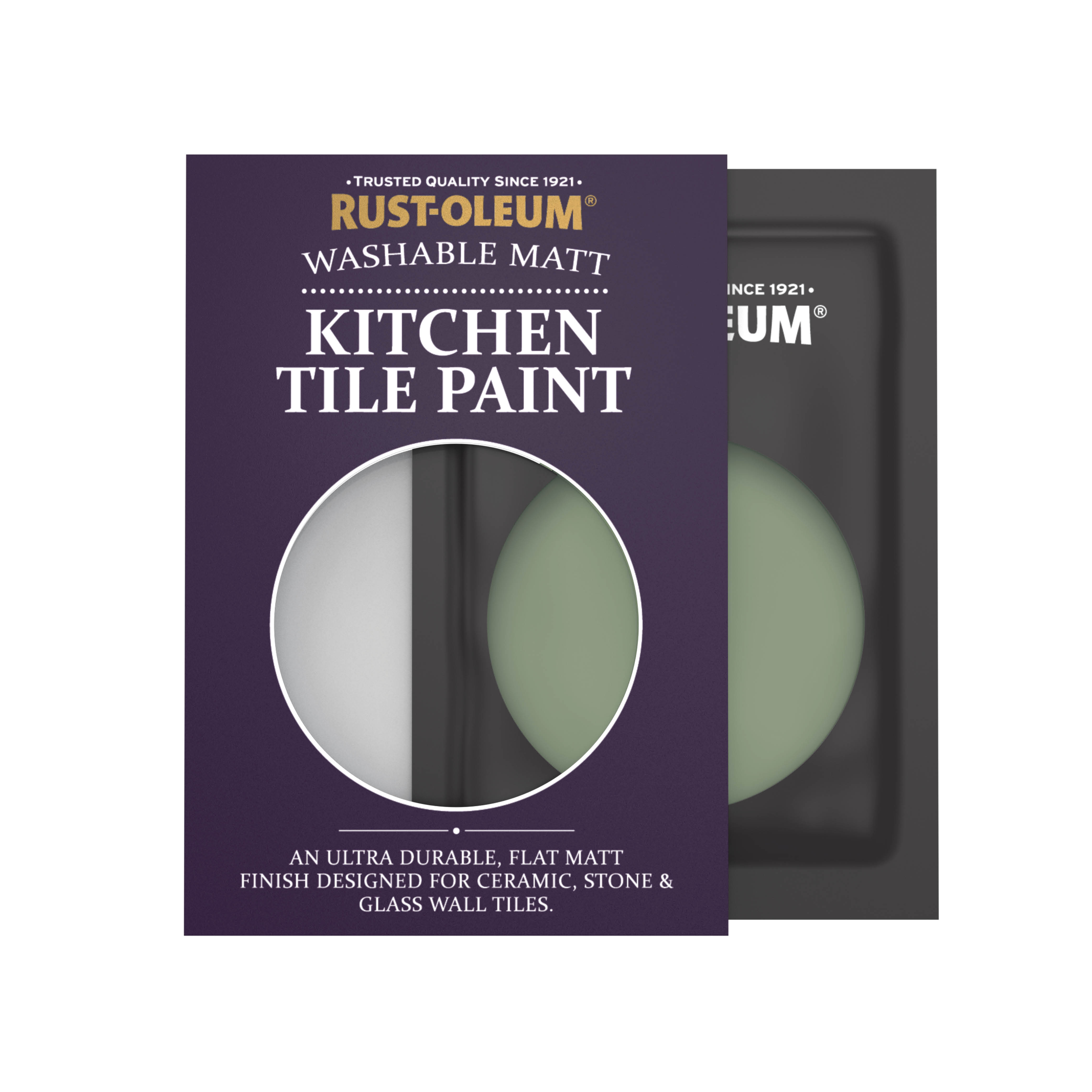 Kitchen Tile Paint, Matt Finish - ALL GREEN 10ml