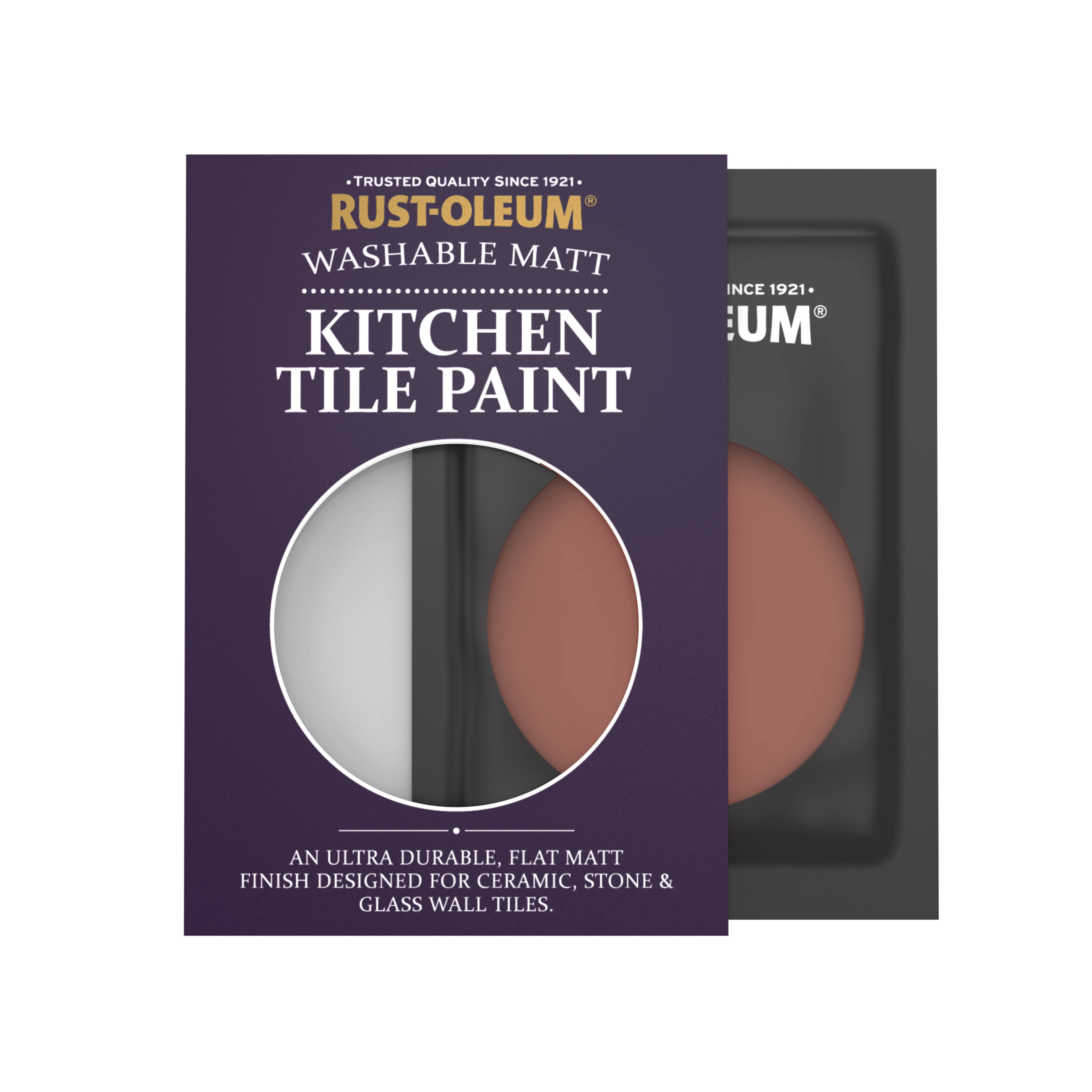 Kitchen Tile Paint, Matt Finish - FIRE BRICK 10ml