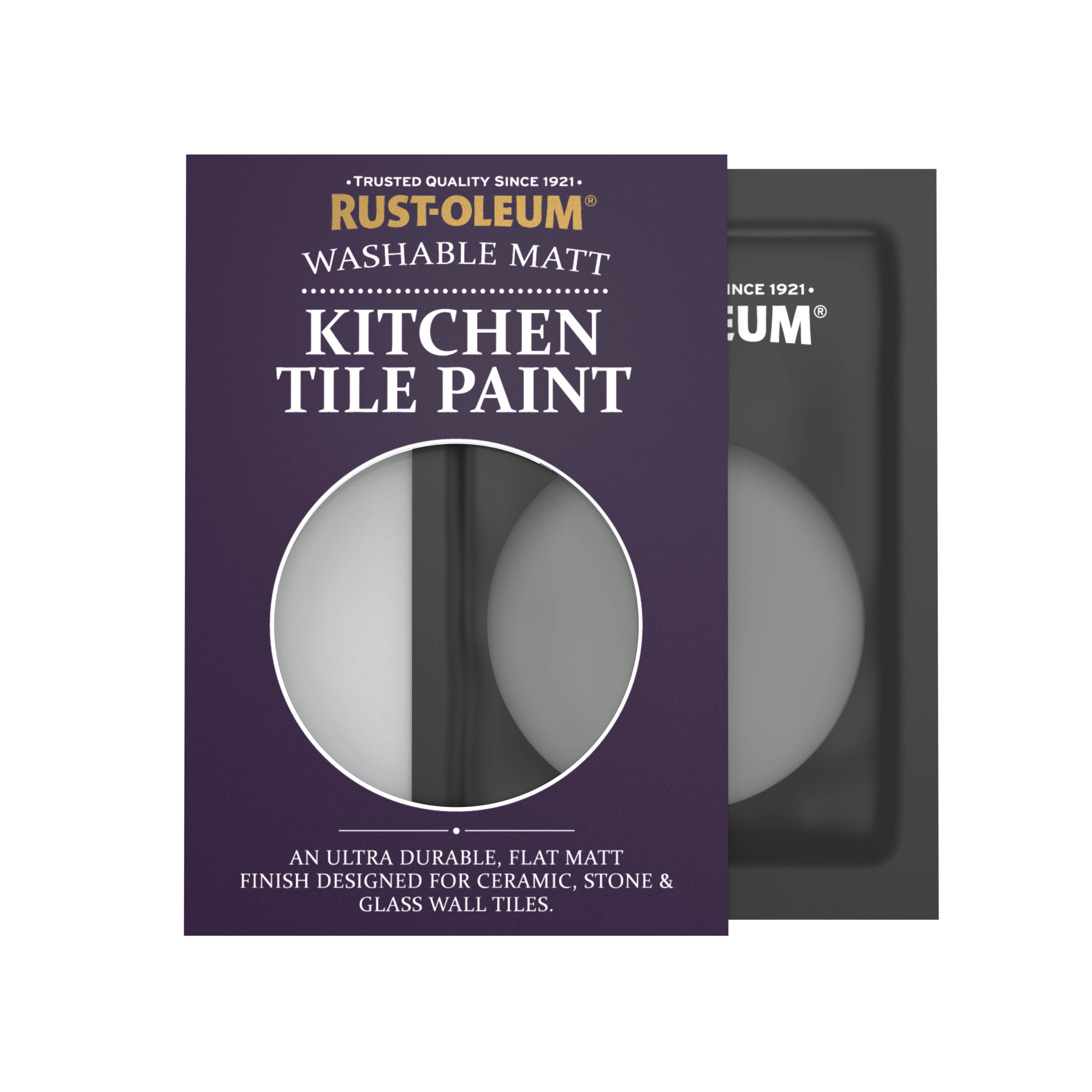 Kitchen Tile Paint, Matt Finish - TORCH GREY 10ml
