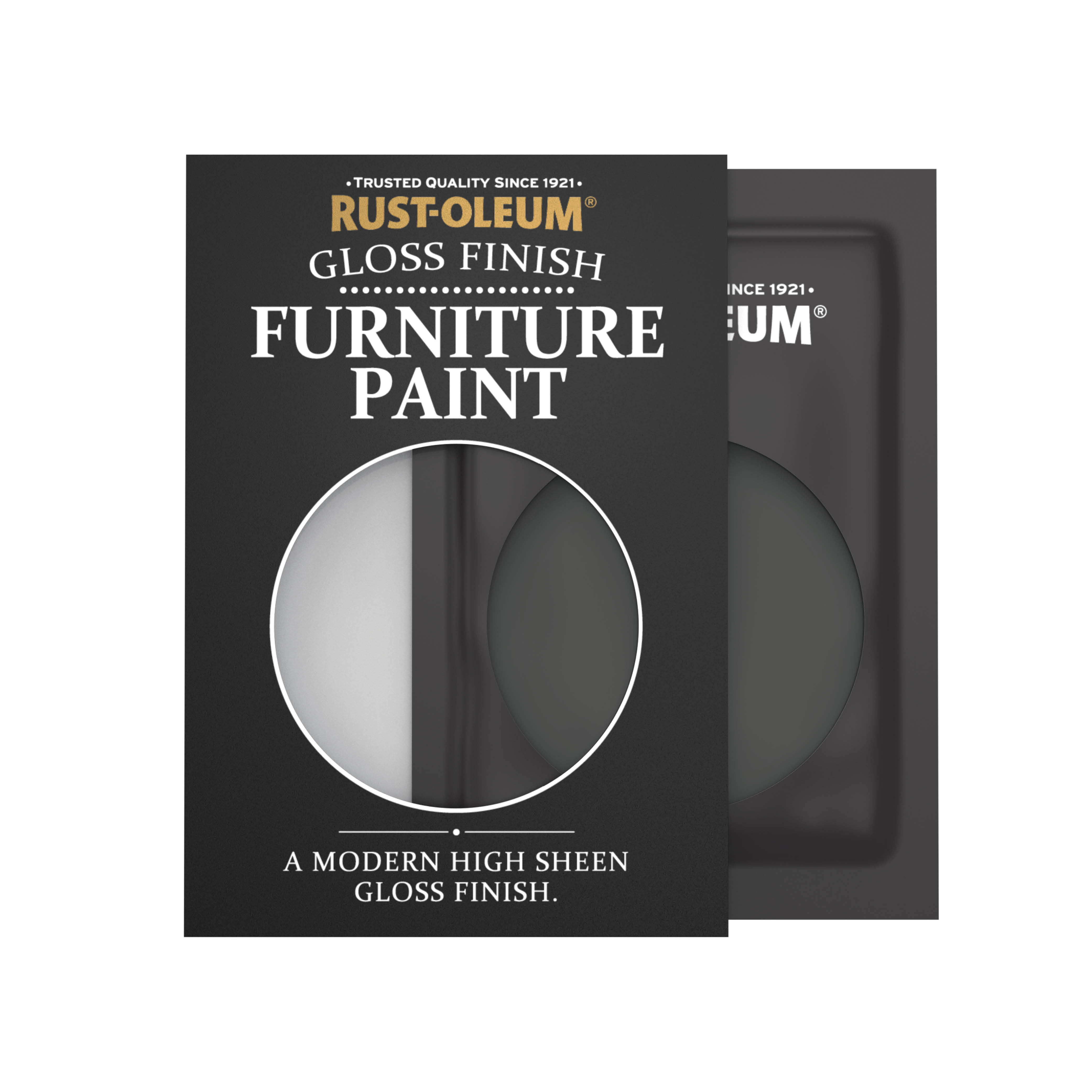 Gloss Furniture Paint - NATURAL CHARCOAL (BLACK) 10ml