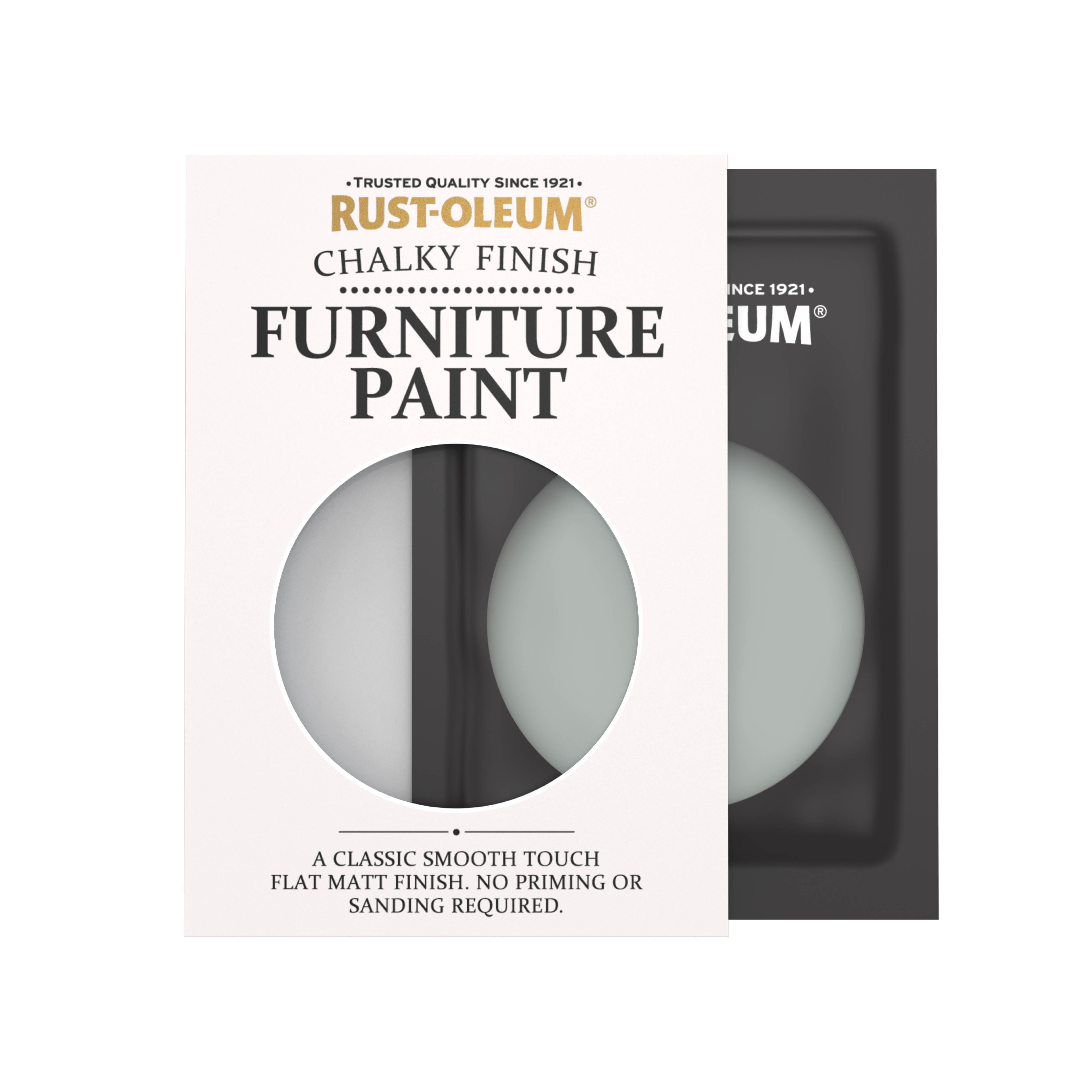 Chalky Furniture Paint - PITCH GREY 10ml