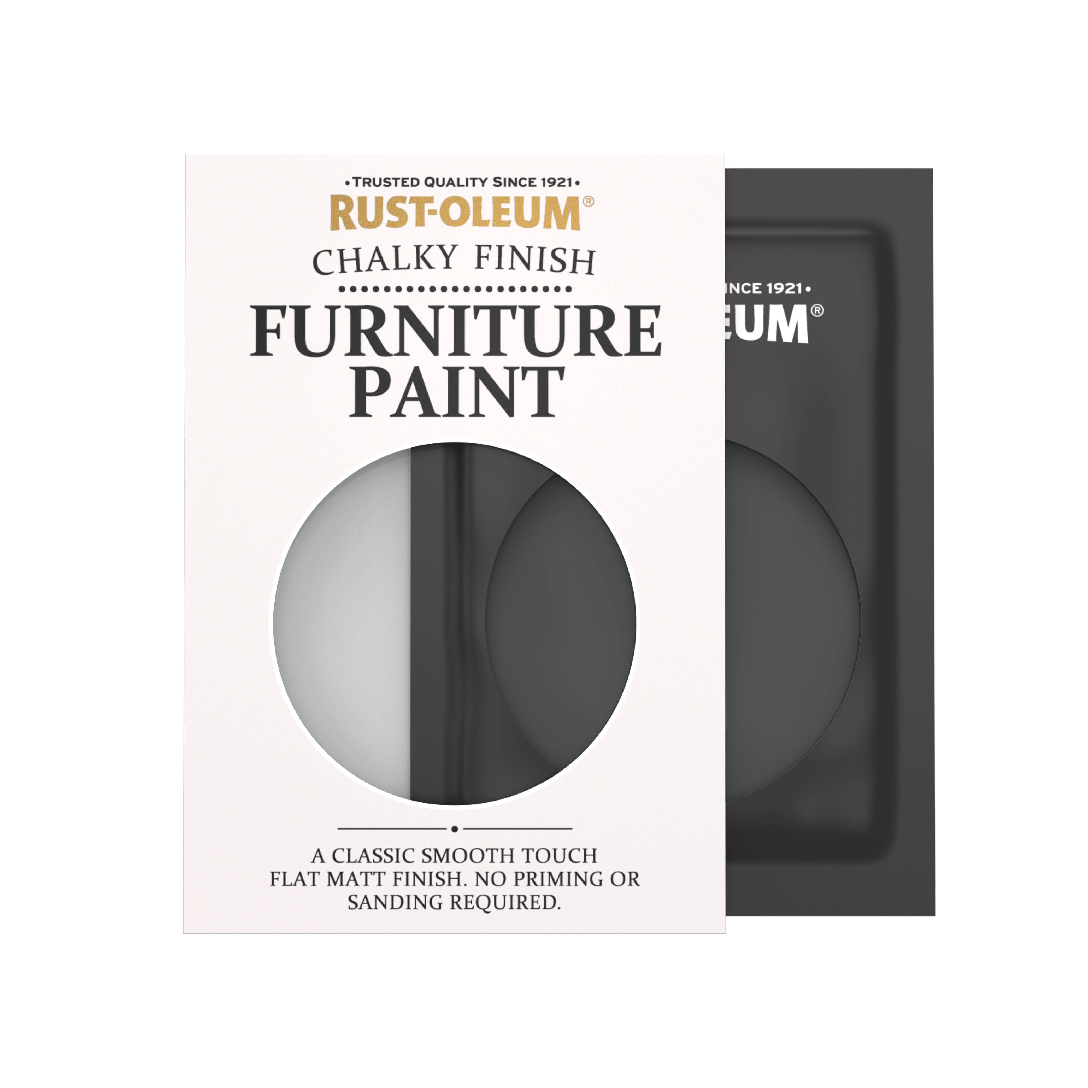 Chalky Furniture Paint - Natural Charcoal (BLACK) 10ml