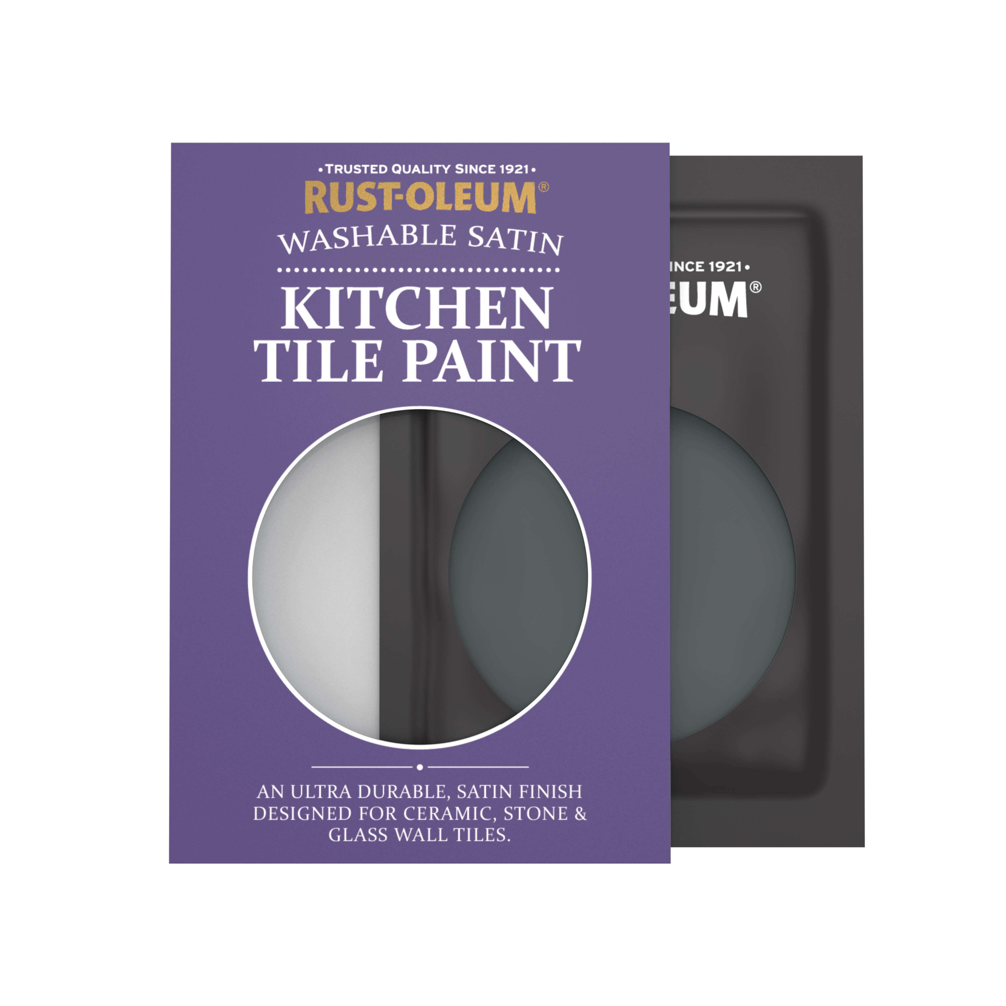 Kitchen Tile Paint, Satin Finish - BLACK SAND 10ml
