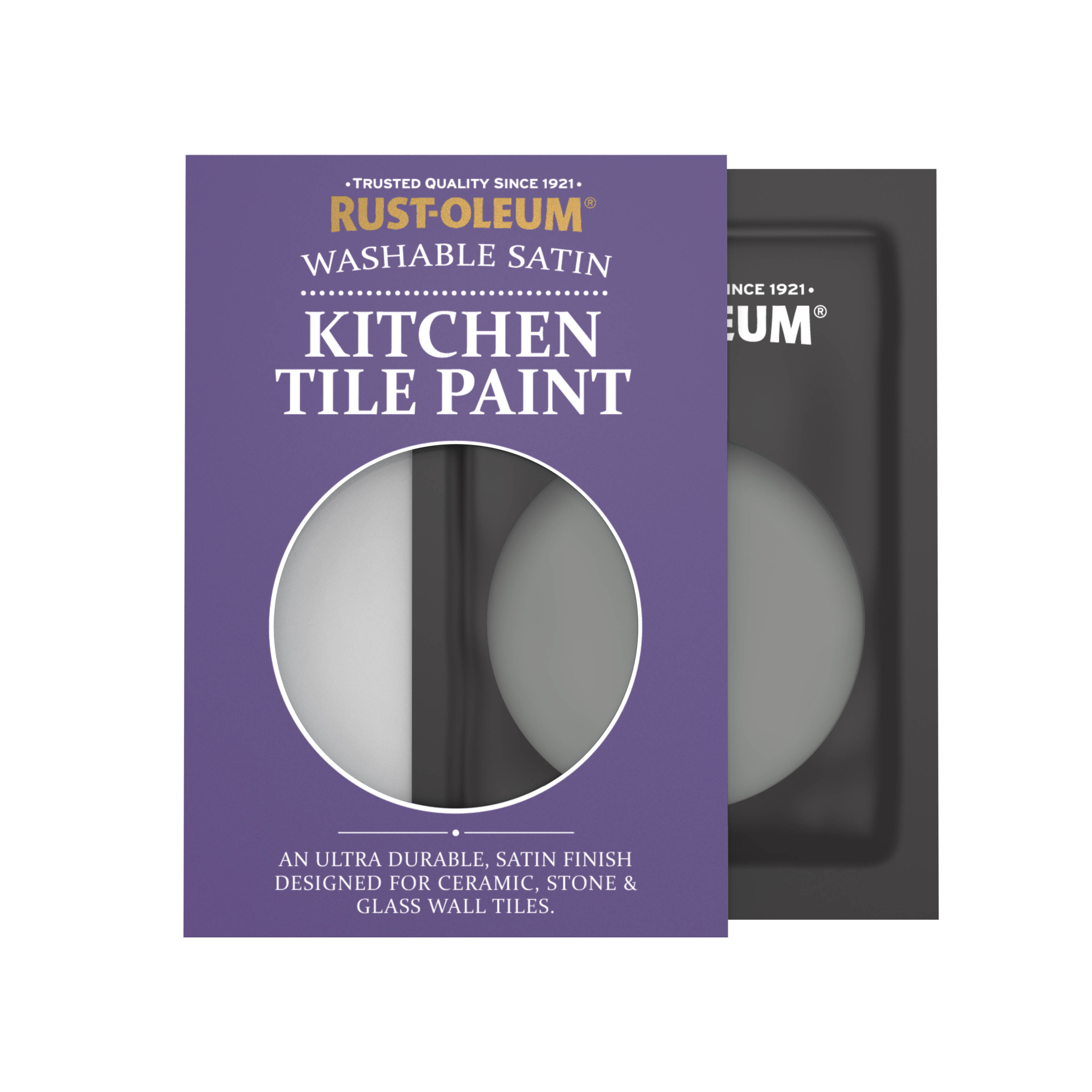 Kitchen Tile Paint, Satin Finish - TORCH GREY 10ml