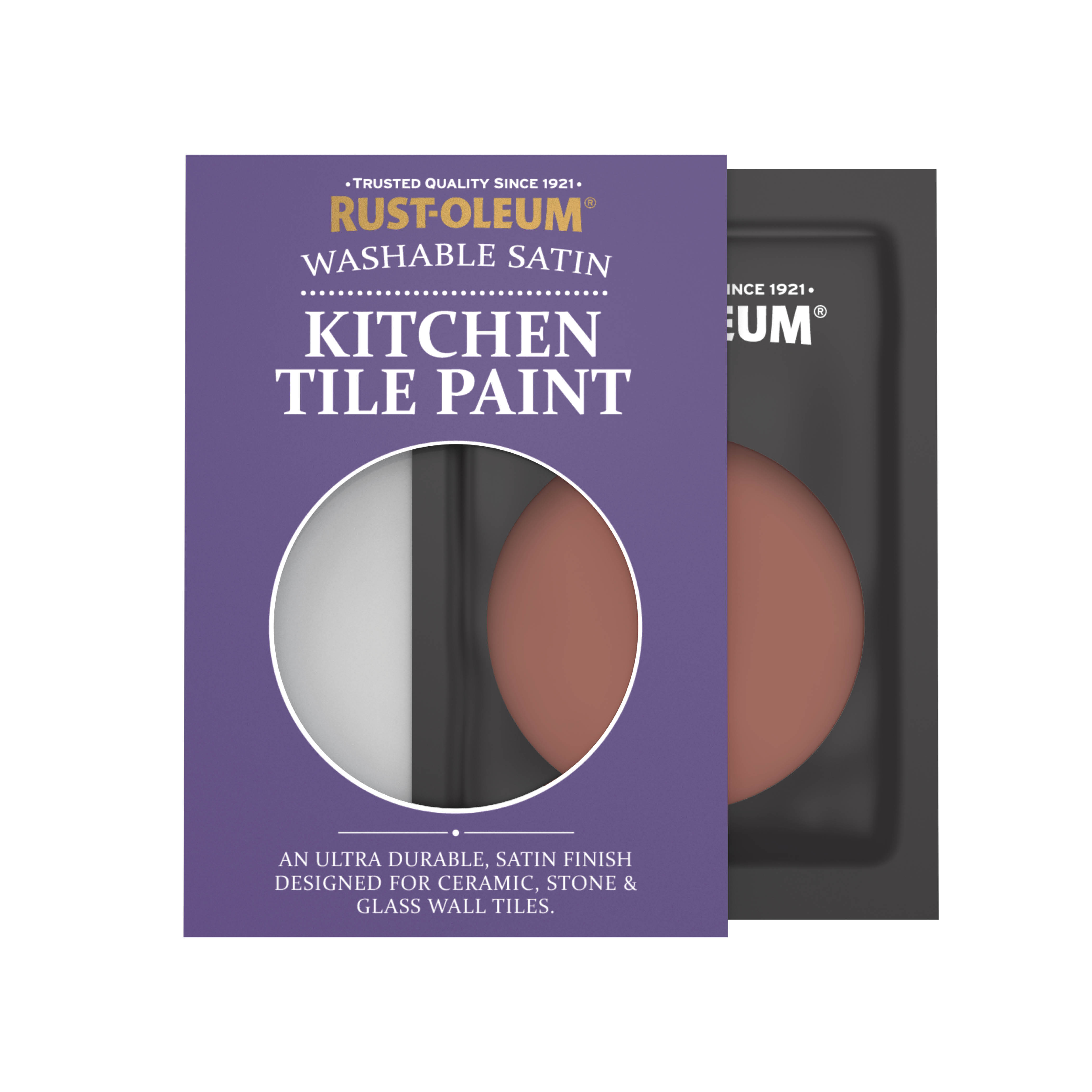 Kitchen Tile Paint, Satin Finish - FIRE BRICK 10ml