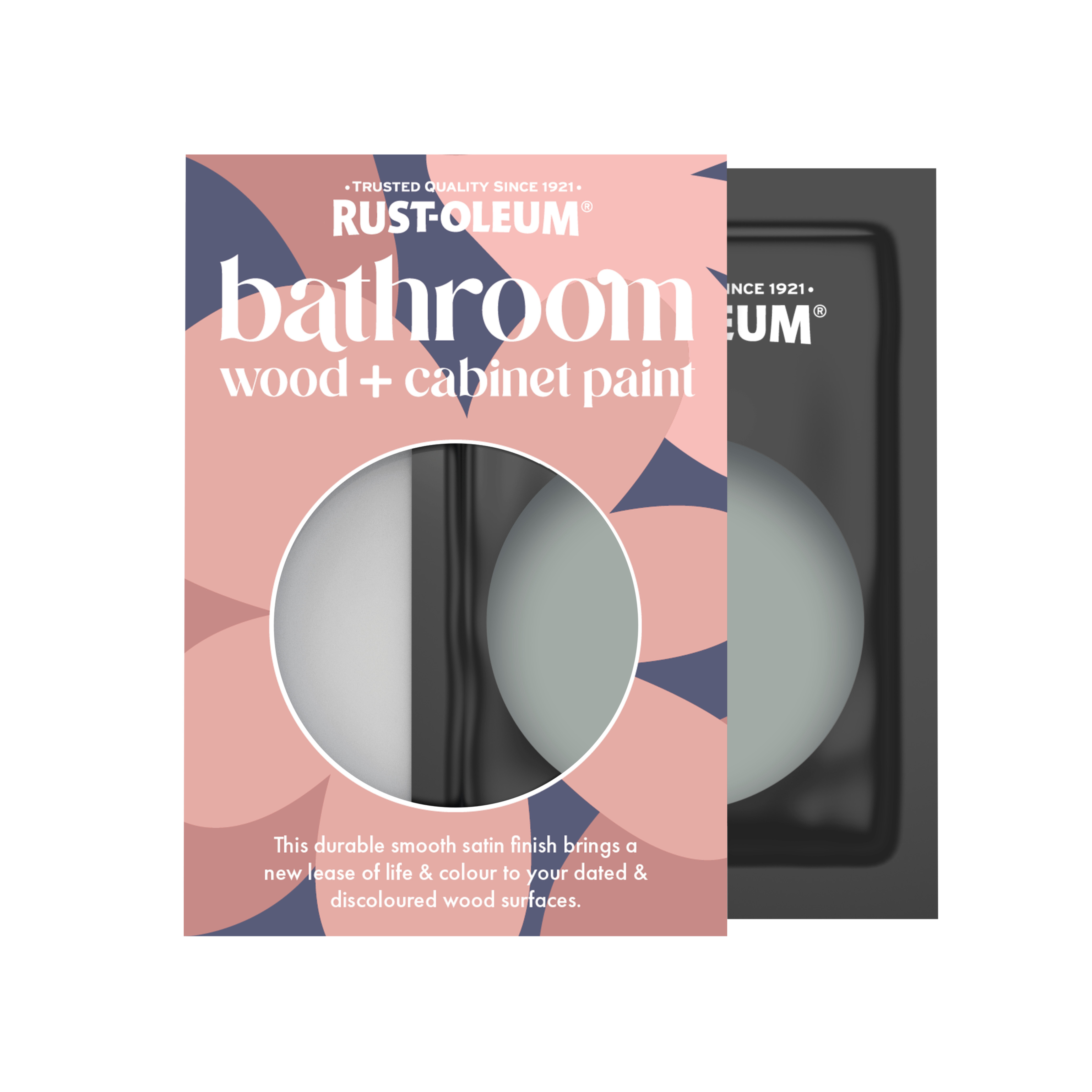 Bathroom Wood & Cabinet Paint, Satin Finish - PITCH GREY 10ml
