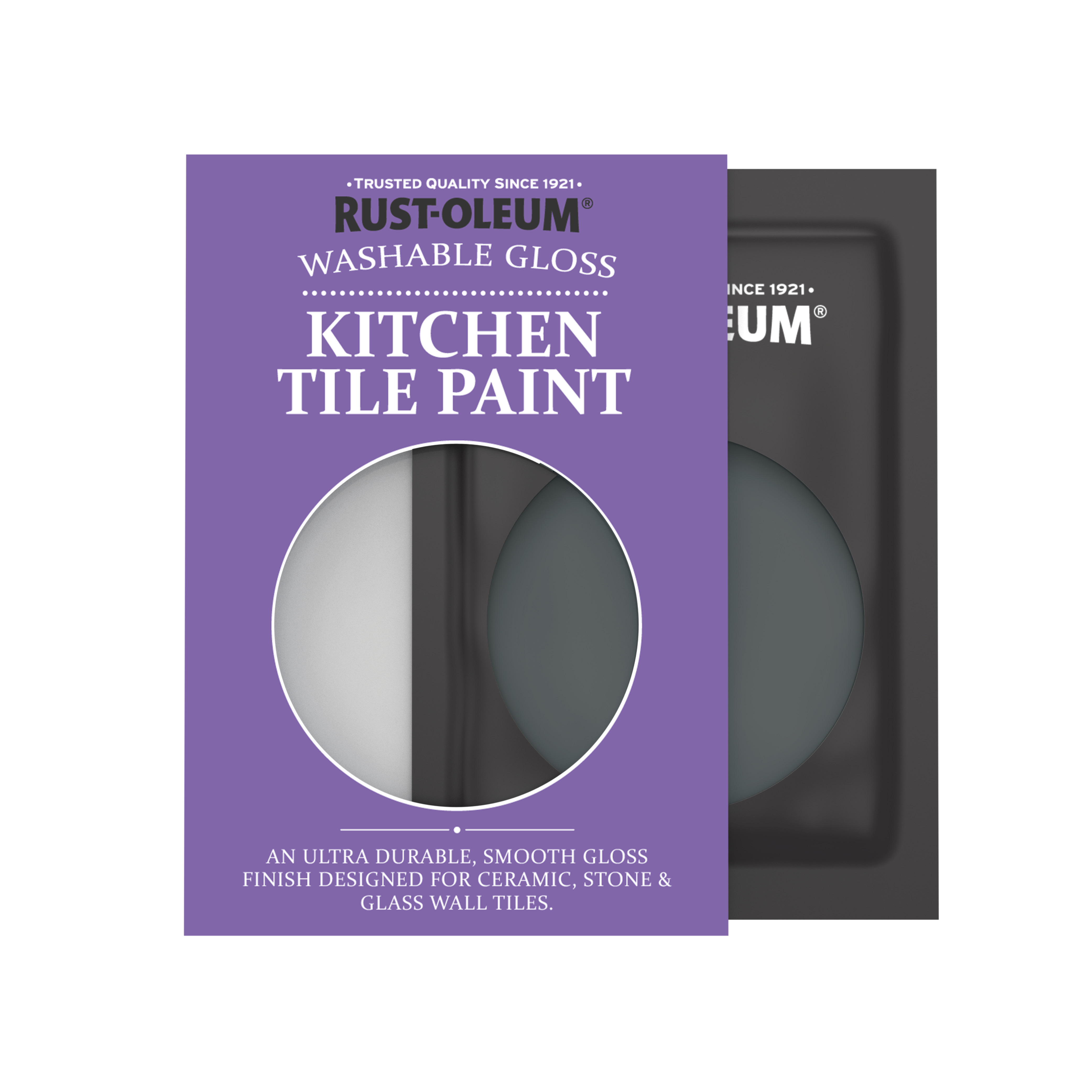 Kitchen Tile Paint, Gloss Finish - BLACK SAND 10ml