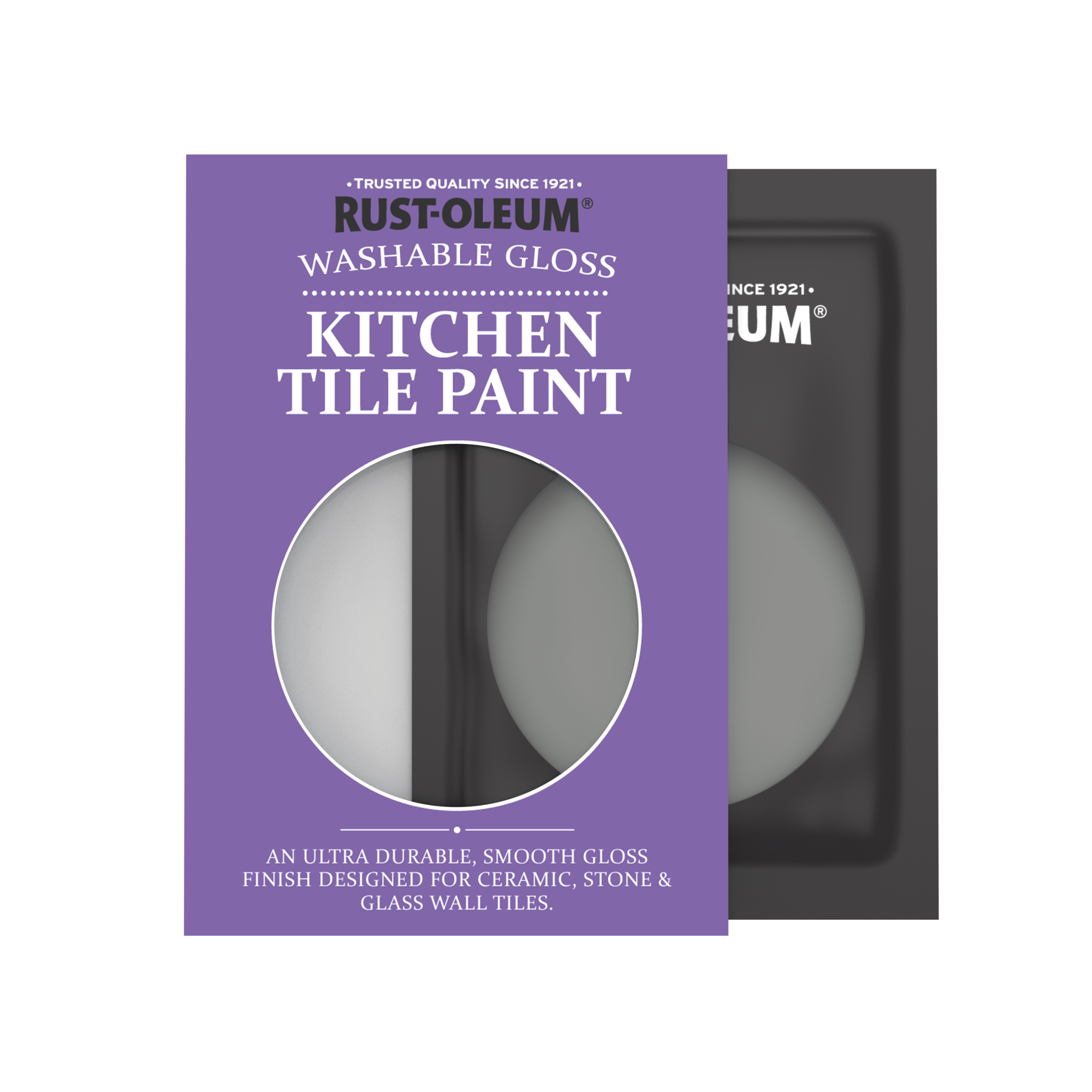 Kitchen Tile Paint, Gloss Finish - TORCH GREY 10ml