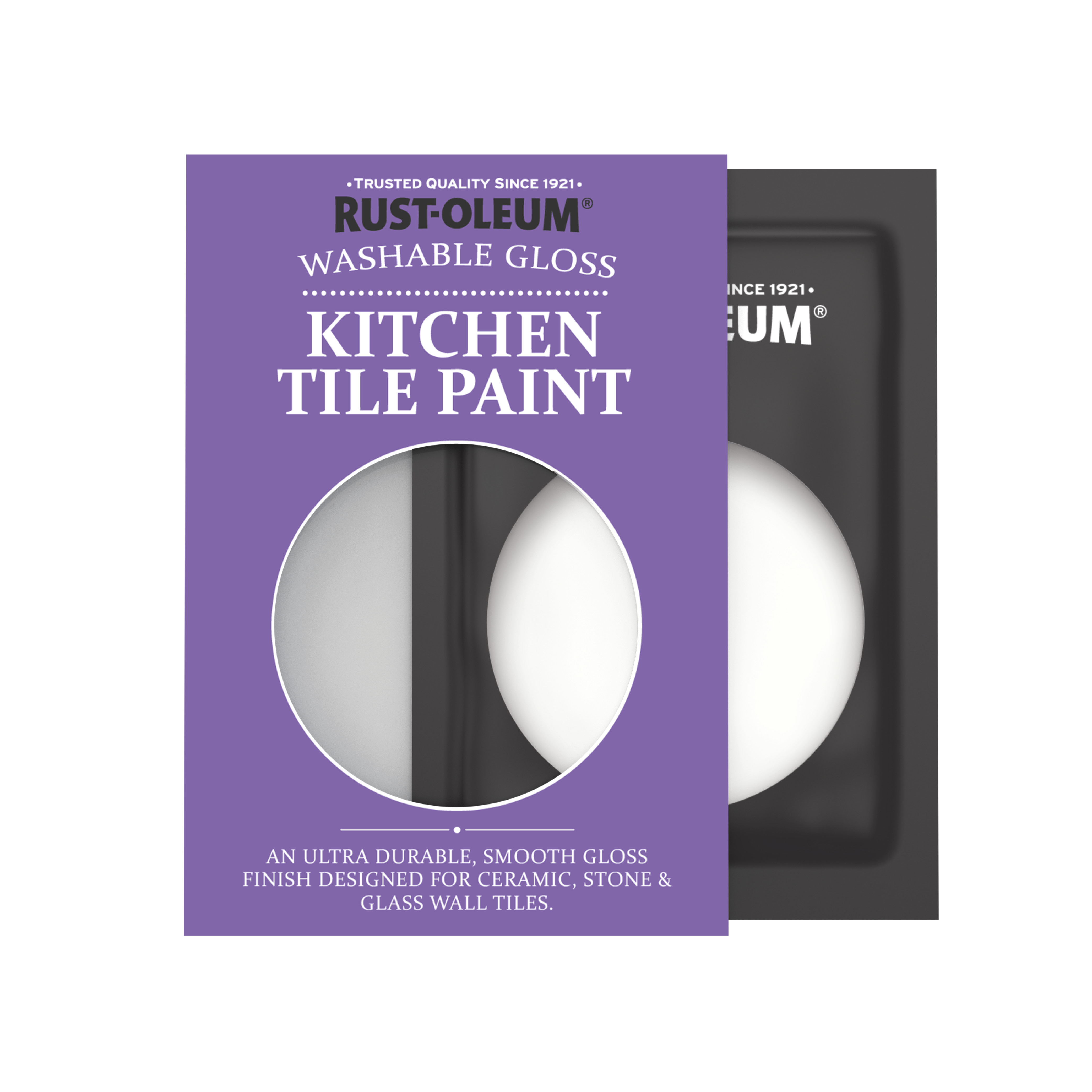 Kitchen Tile Paint, Gloss Finish - CHALK WHITE 10ml