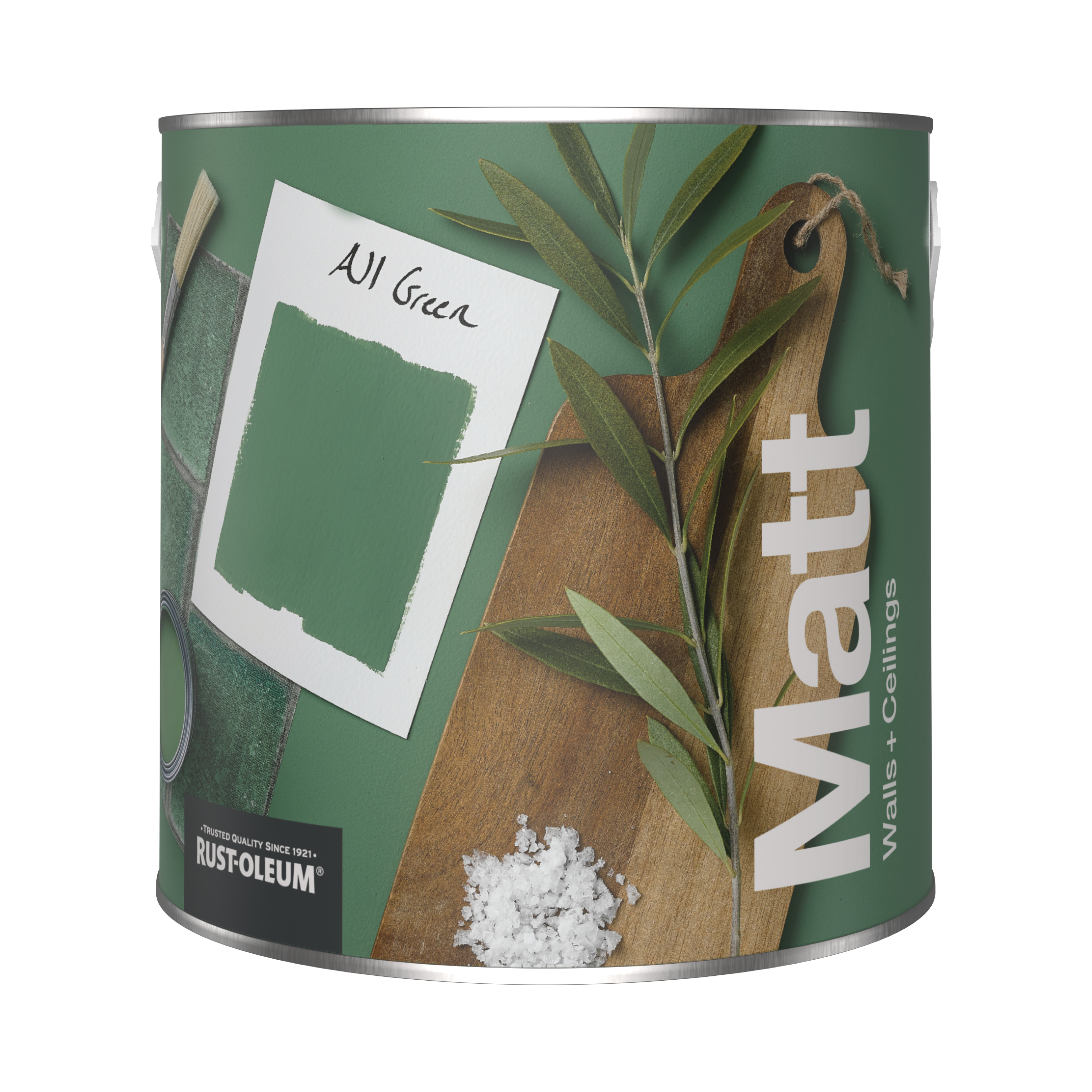 Washable Matt Wall Paint - ALL GREEN 2.5L