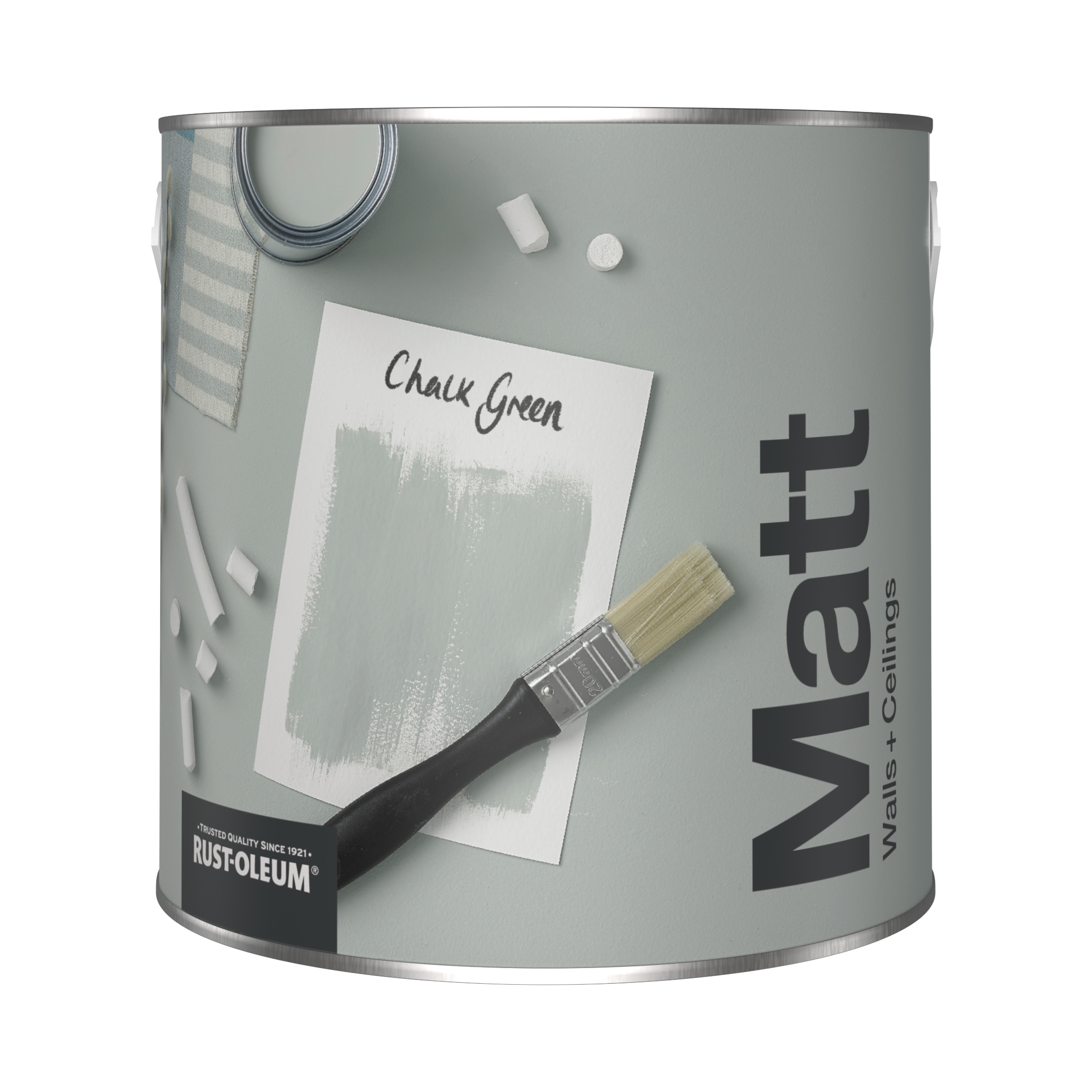 Washable Matt Wall Paint - CHALK GREEN 2.5L