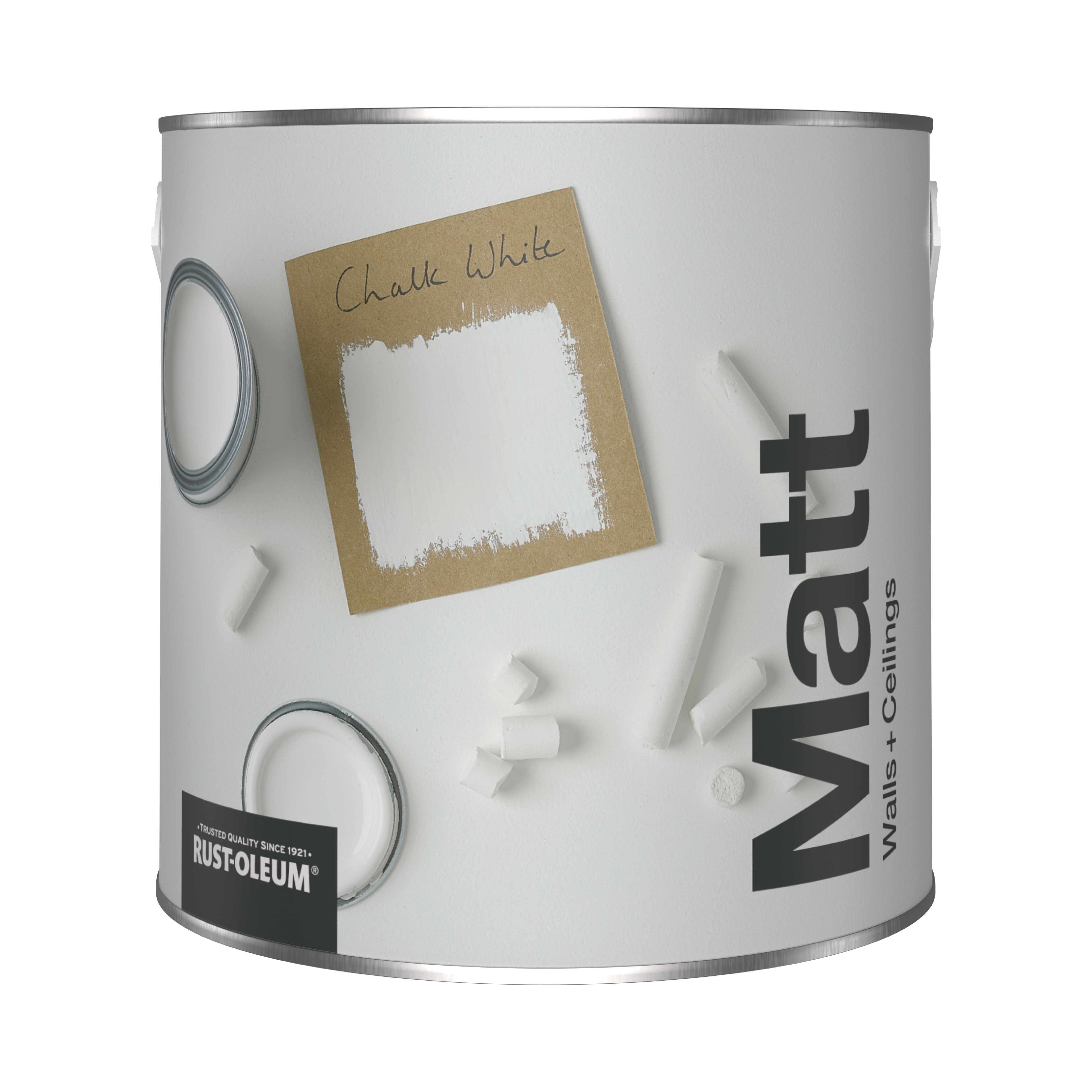 Washable Matt Wall Paint - CHALK WHITE 2.5L