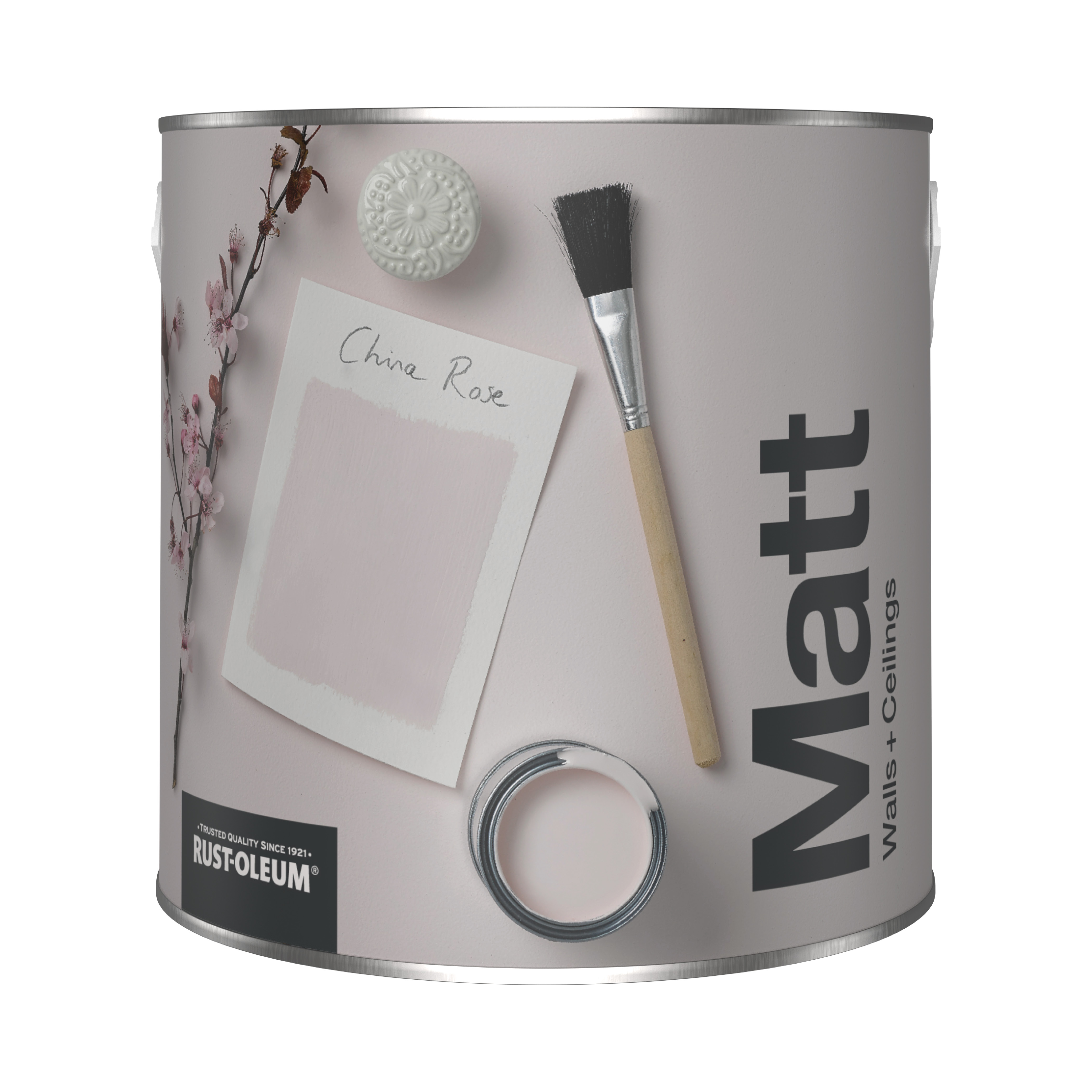 Washable Matt Wall Paint - CHINA ROSE 2.5L