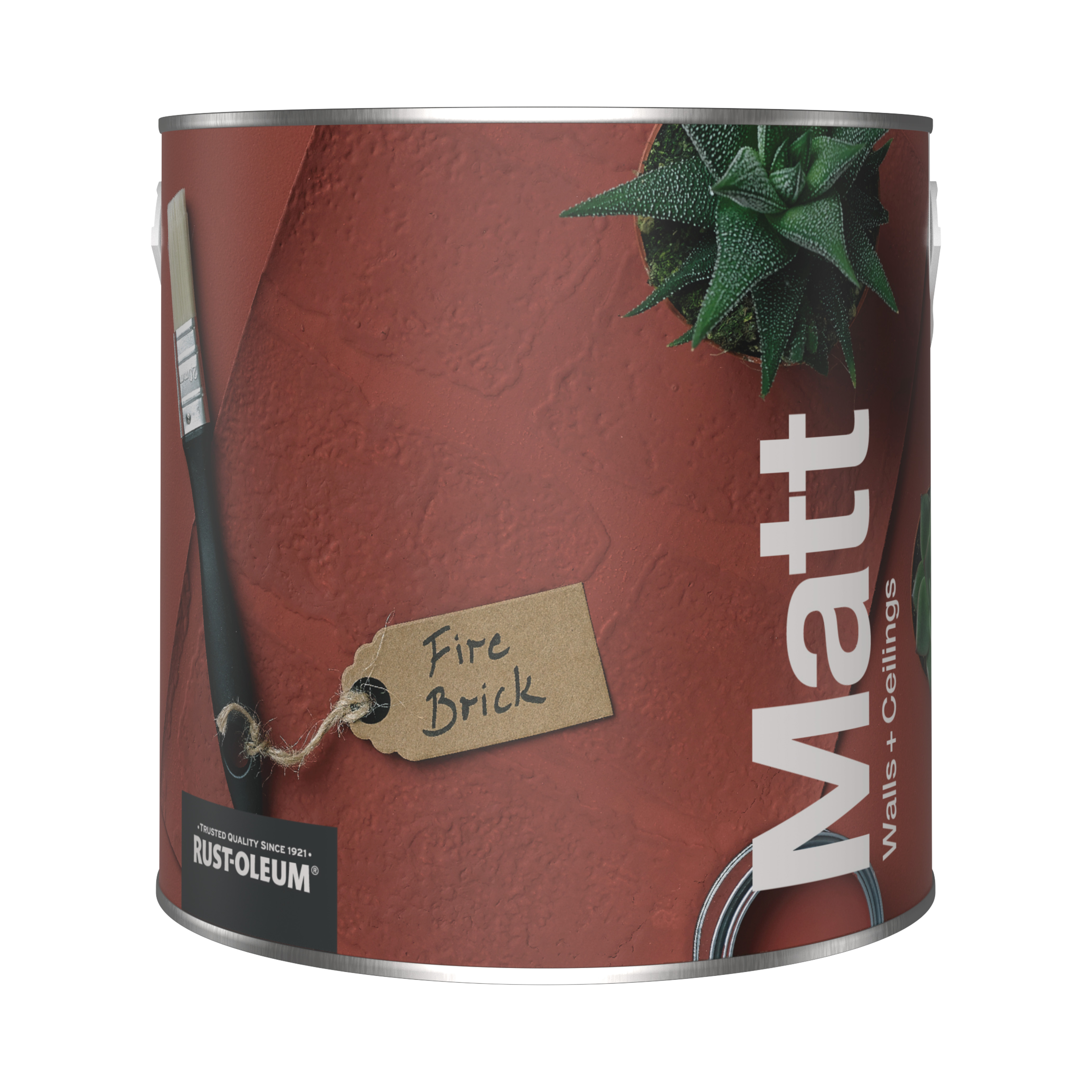 Washable Matt Wall Paint - FIRE BRICK 2.5L