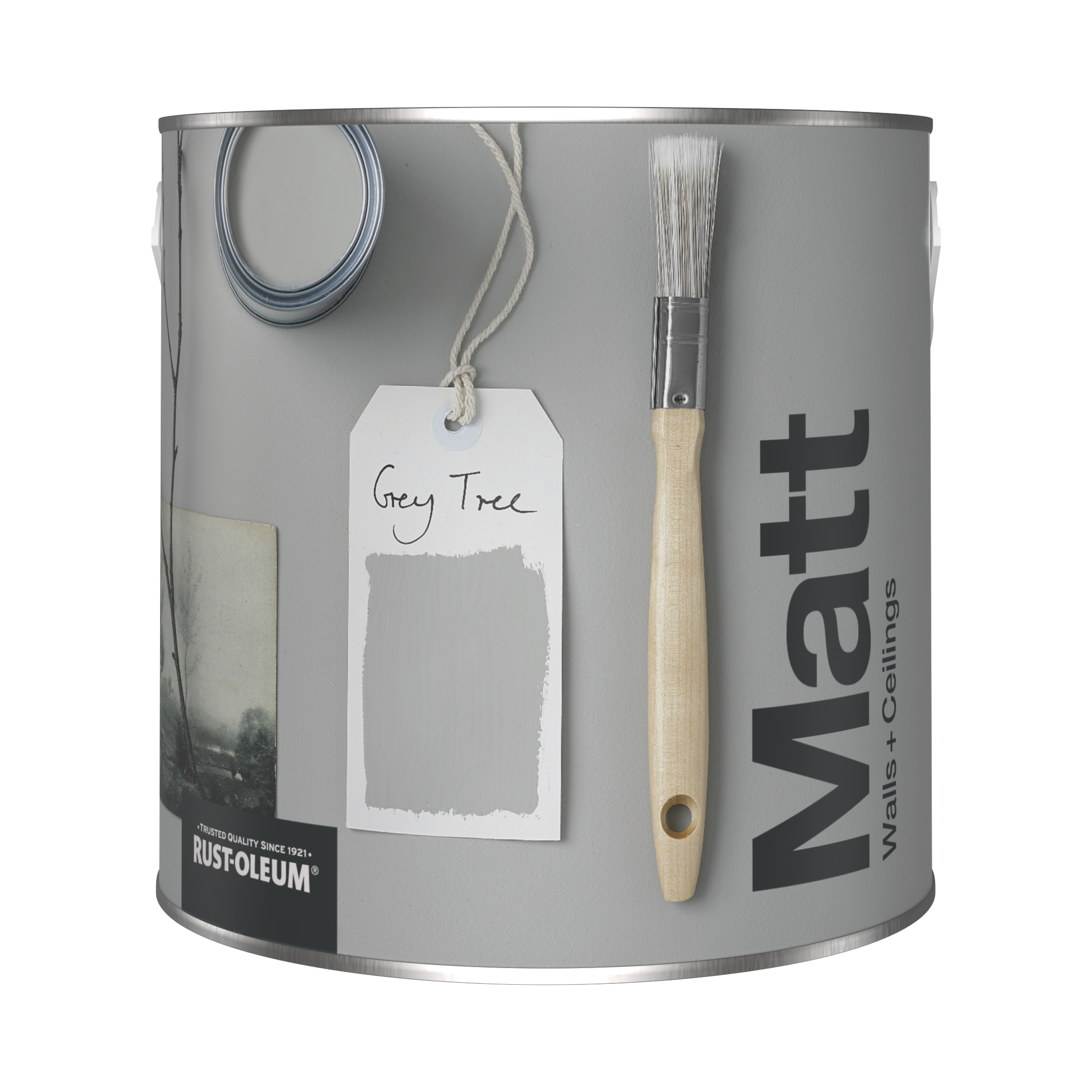 Washable Matt Wall Paint - GREY TREE 2.5L