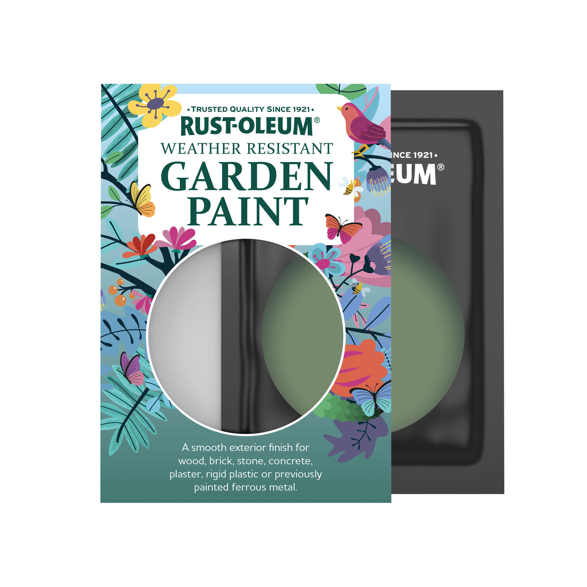 Garden Paint, Gloss Finish - ALL GREEN 10ml
