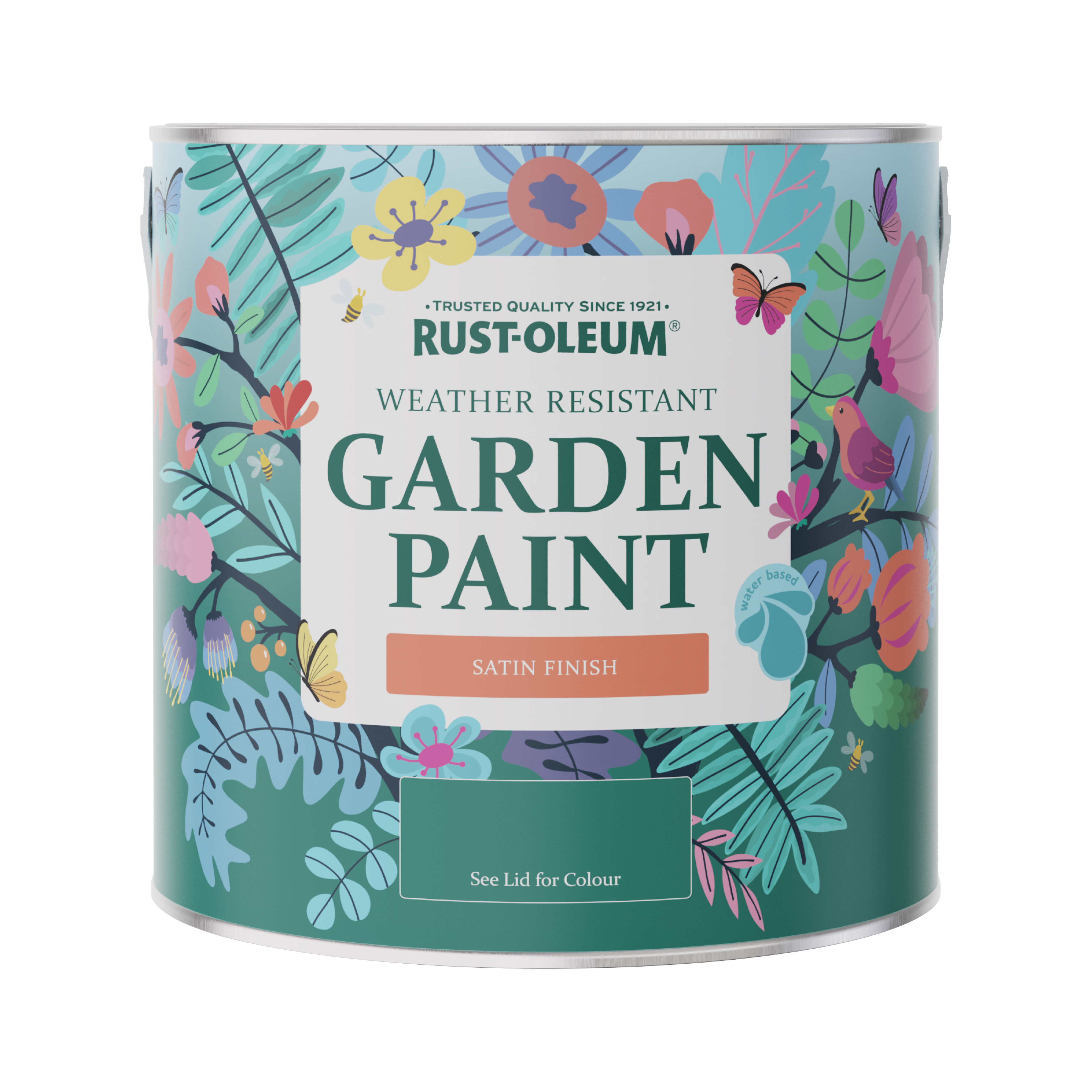 Garden Paint, Satin Finish - LIBRARY GREY 2.5L