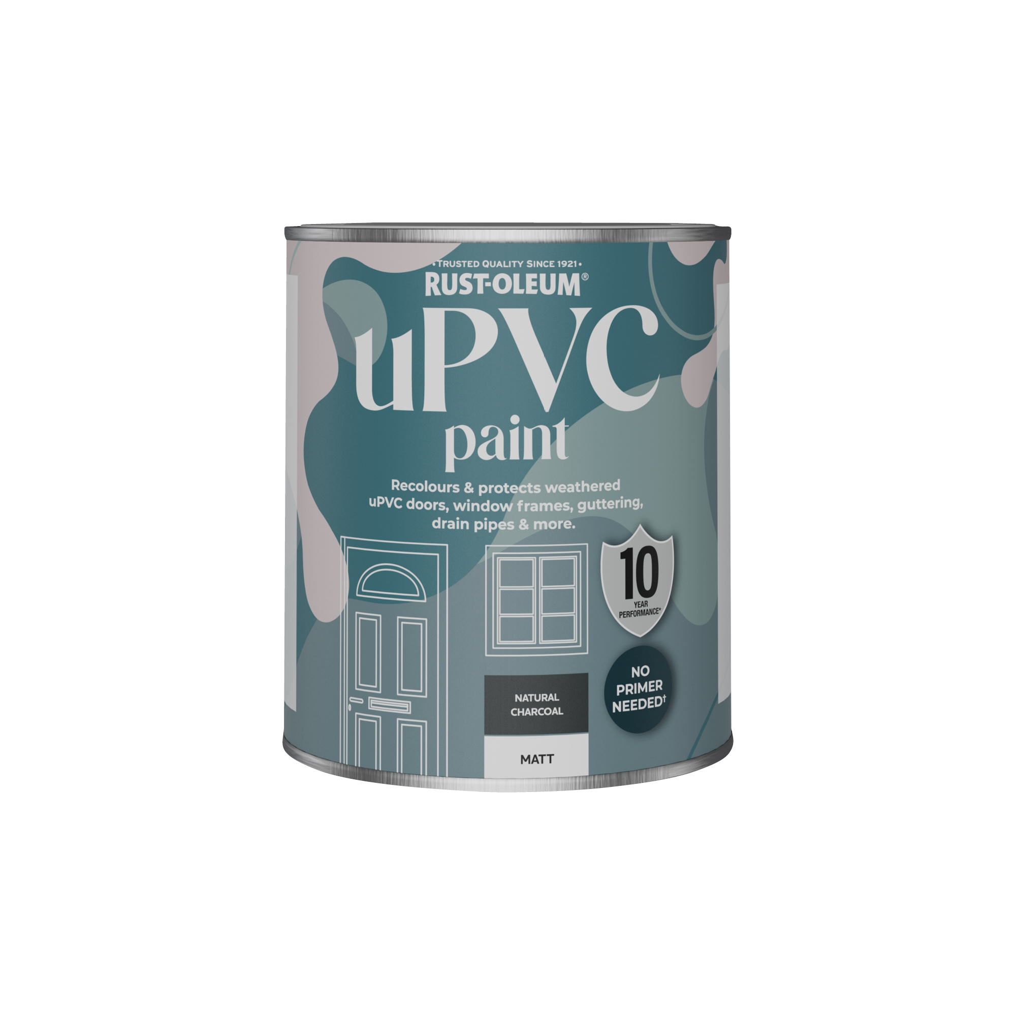 uPVC Paint, Matt Finish - Natural Charcoal (Black) 750ml