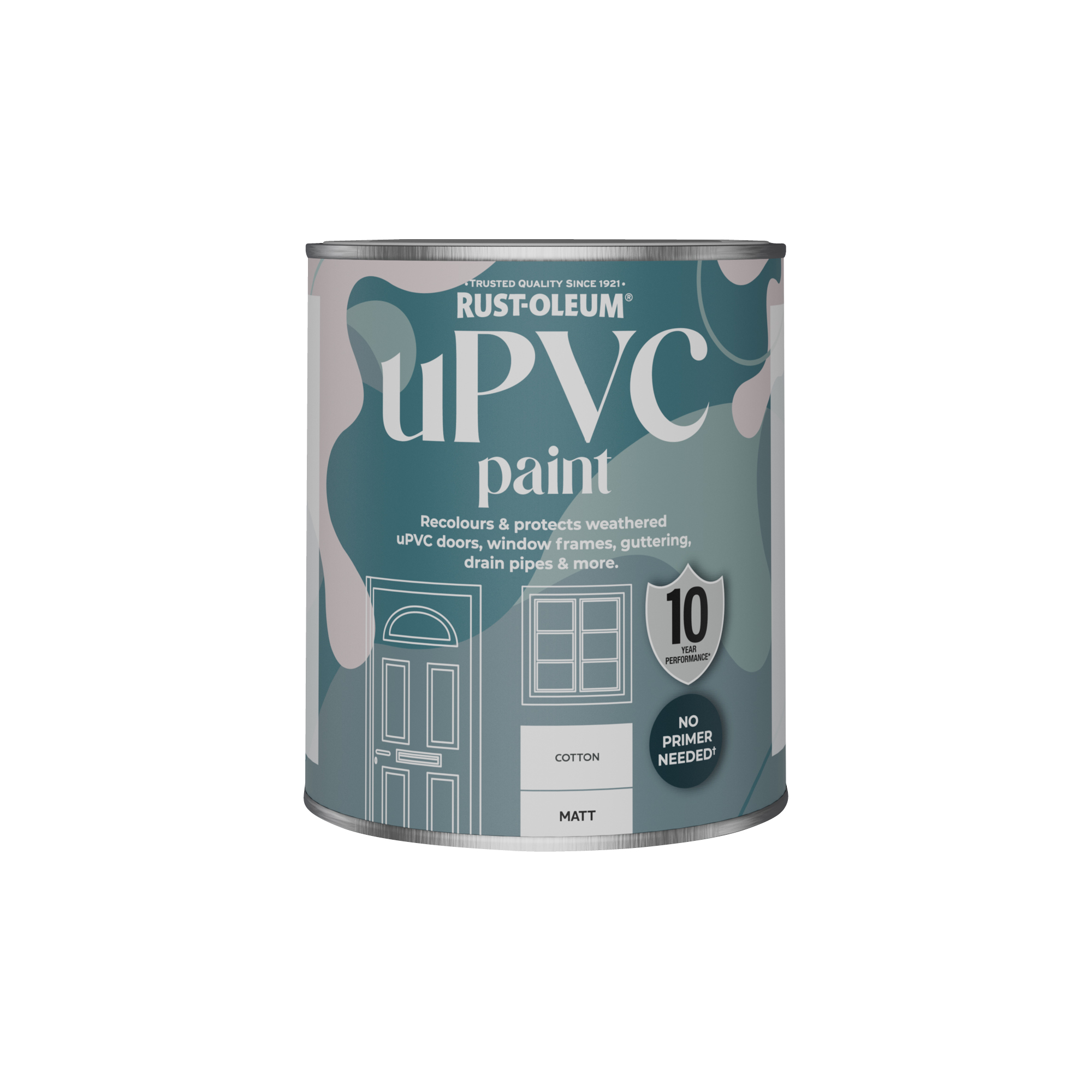 uPVC Paint, Matt Finish - Cotton (White) 750ml