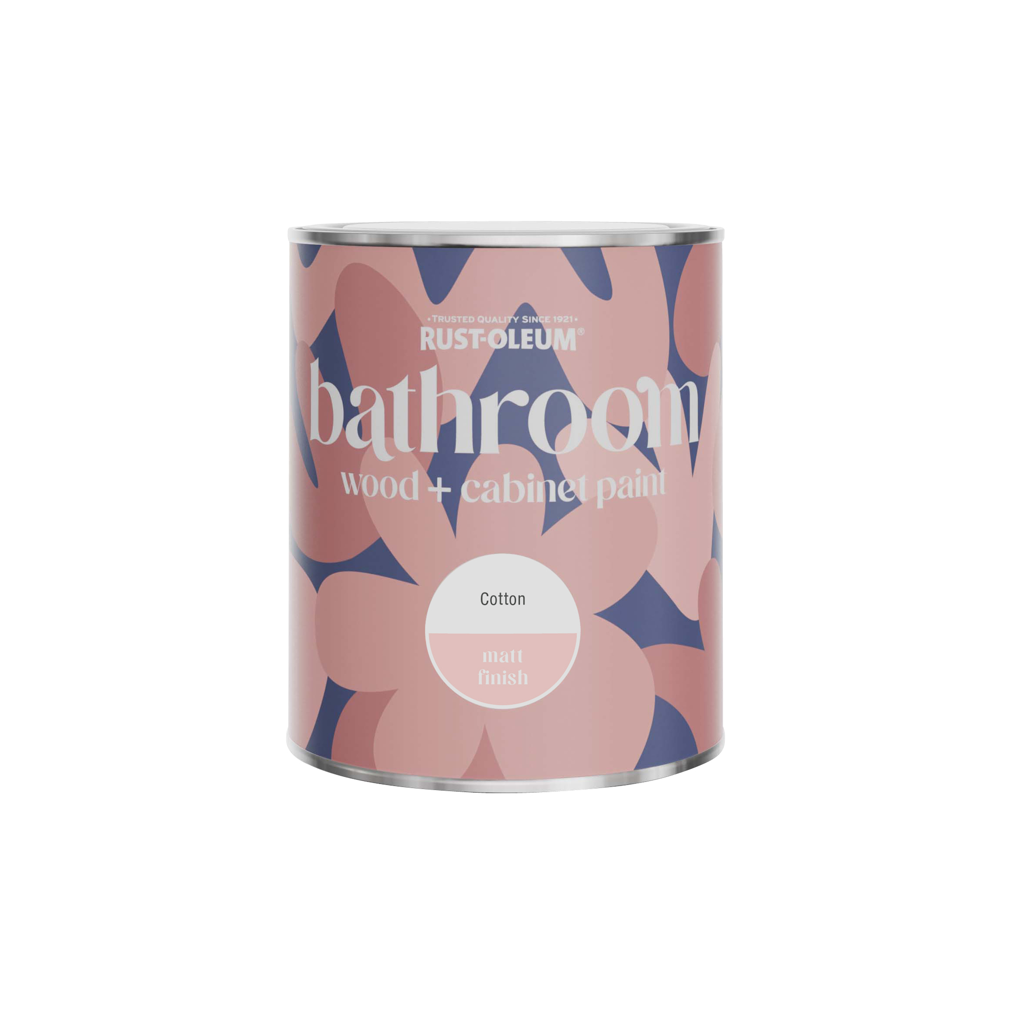 Bathroom Wood & Cabinet Paint, Matt Finish - Cotton (White) 750ml