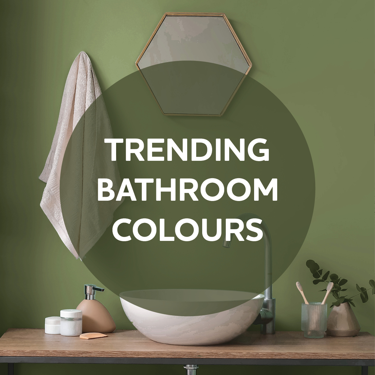 Trending bathroom colours