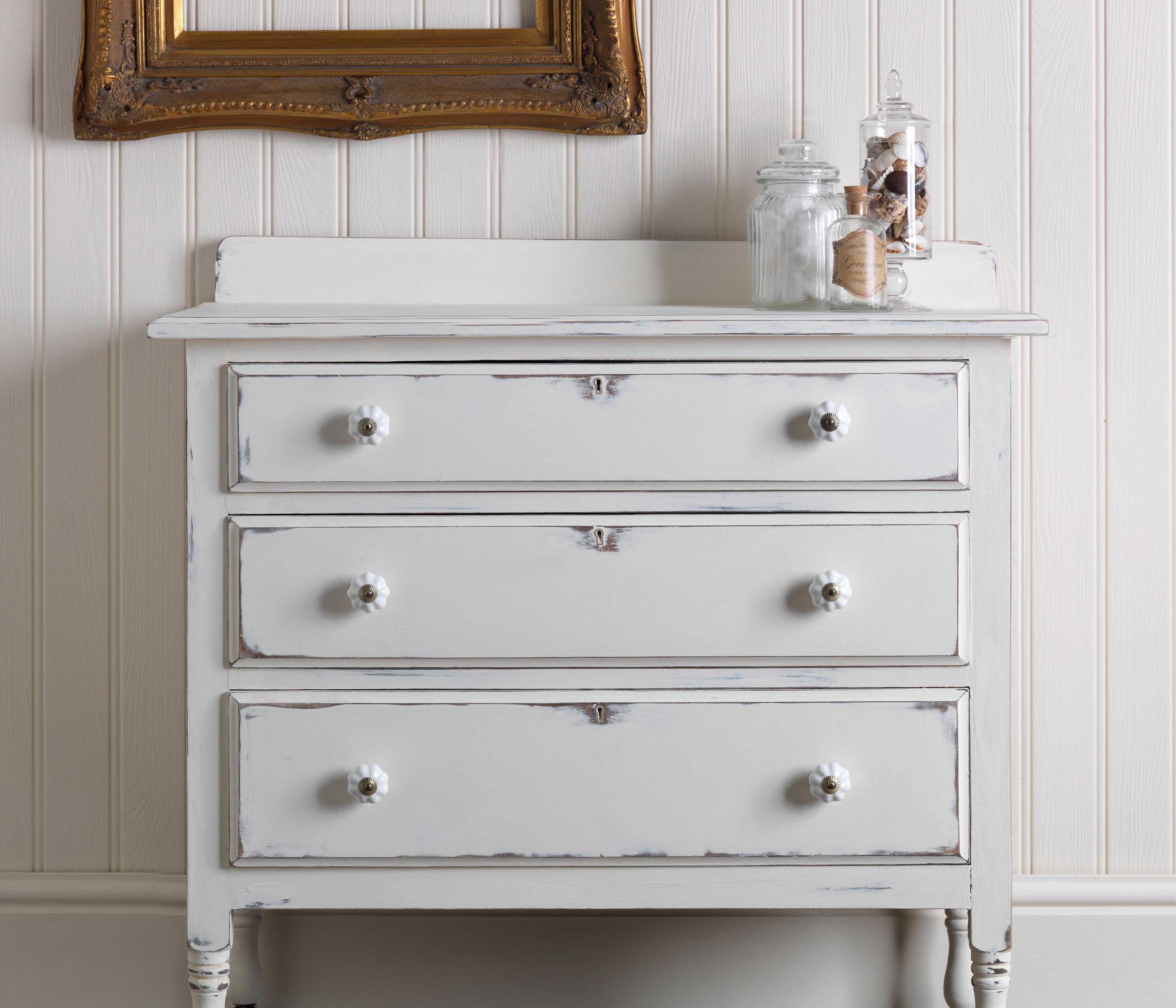 Chalk finish furniture paint - chalk white