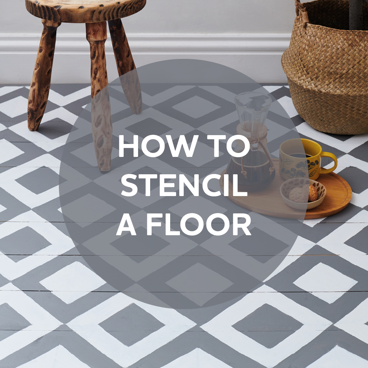 Stencil Rusting How to stencil a floor - Rust-oleum UK