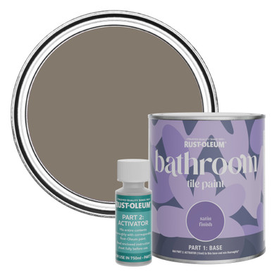 Bathroom Tile Paint, Satin Finish - Windy Nook 750ml