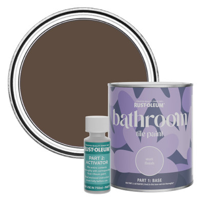Bathroom Tile Paint, Matt Finish -  Coffee Bean 750ml