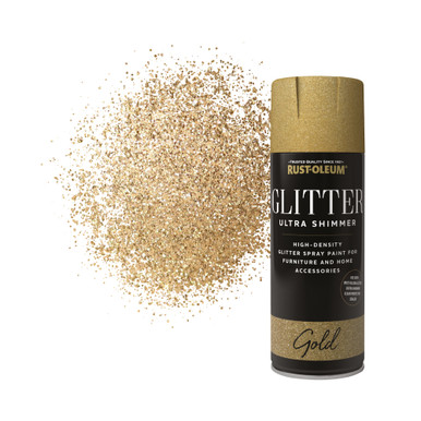 Ultra Shimmer Glitter Spray Paint, Gold 400ml