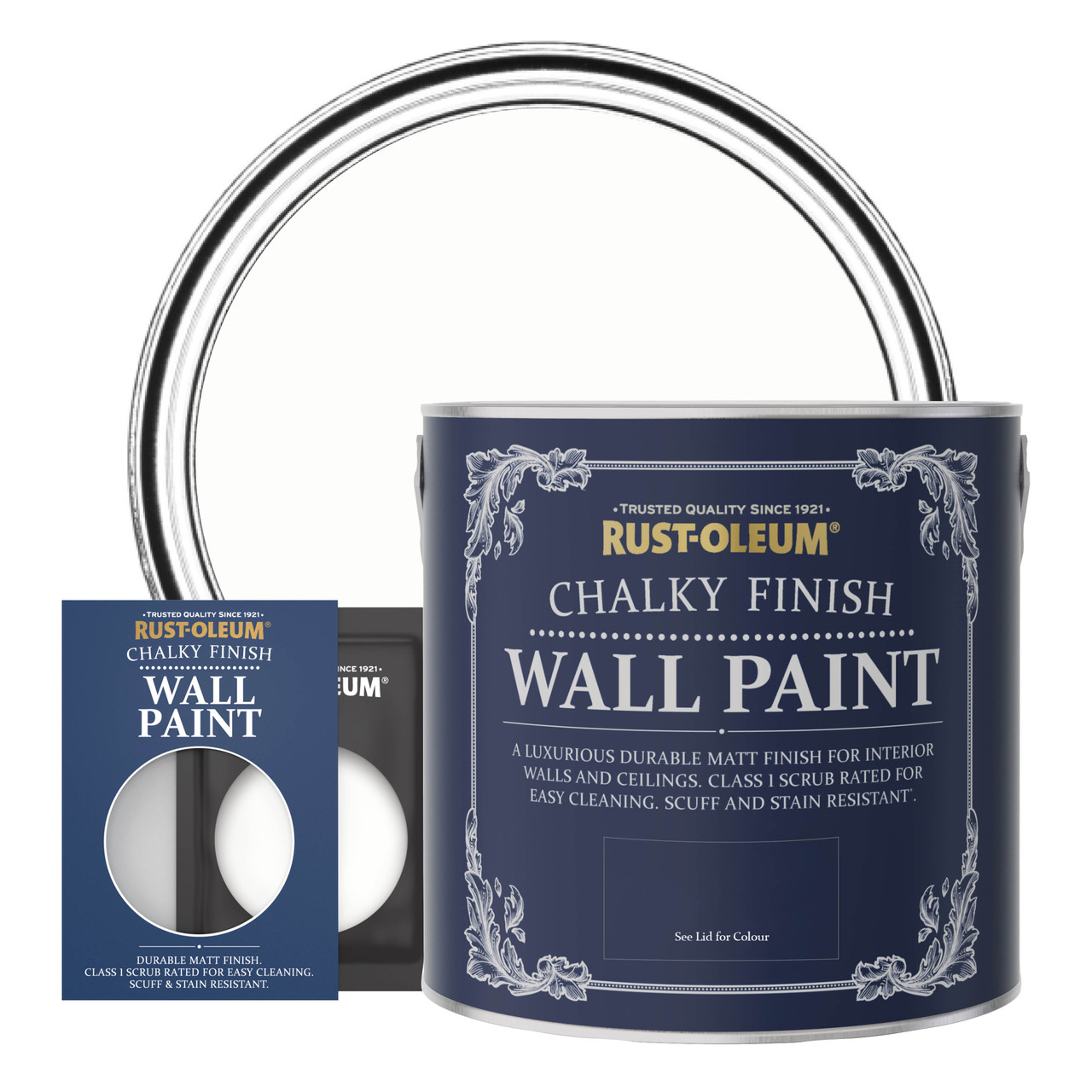 Rust-Oleum Wall & Ceiling Paint - CHALK WHITE - 10ml