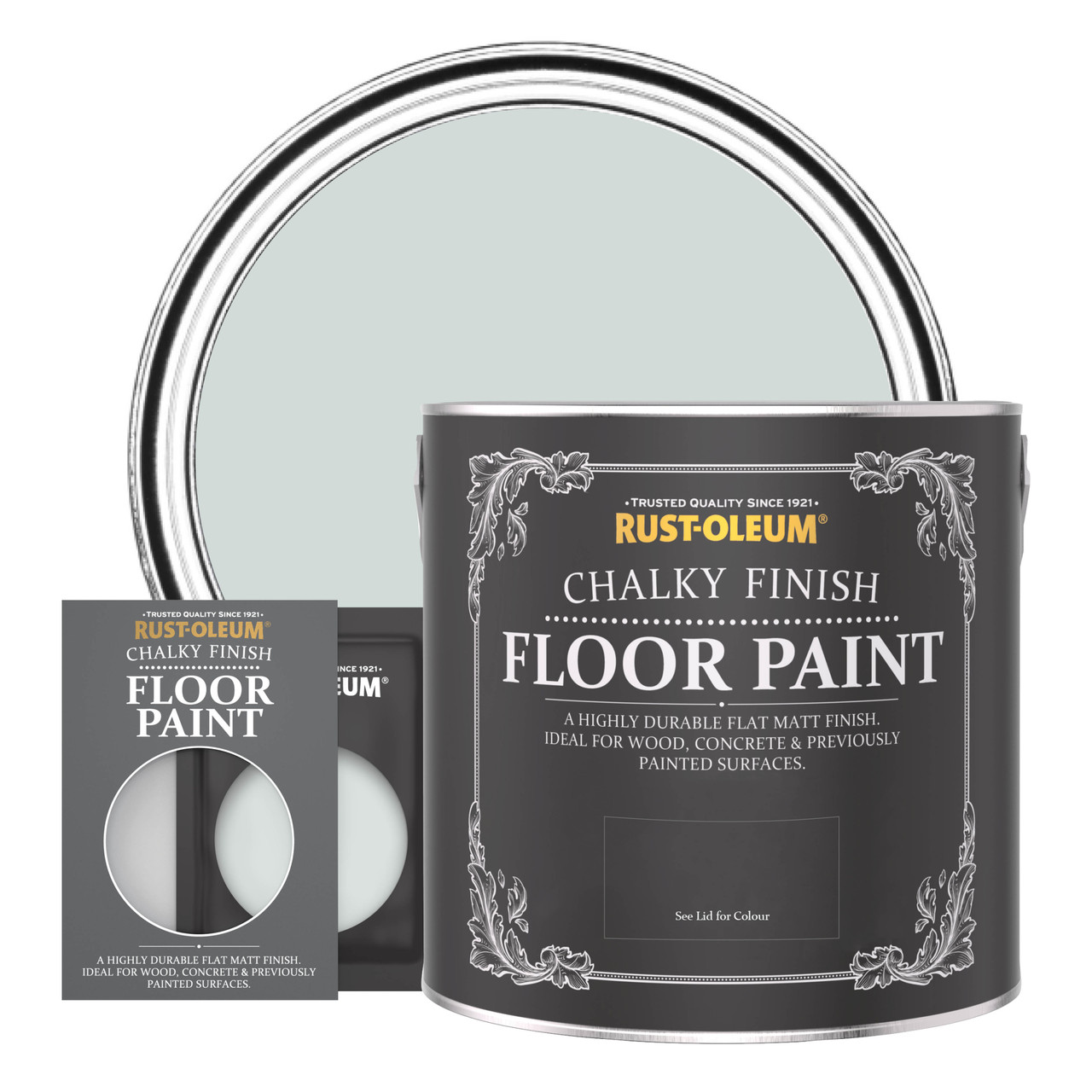 rust-oleum floor paint - dove - 2.5l