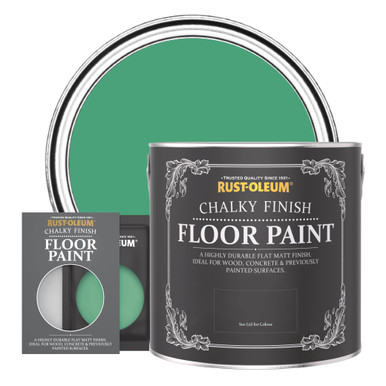 Rust Emerald Floor Wood & Concrete Paint, Chalky Finish - EMERALD - Rust-oleum UK