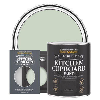 Laurel Green Kitchen Cupboard Paint - Matt Green Finish