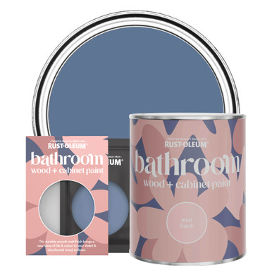Blue River Bathroom Wood & Cabinet Paint - Matt Blue
