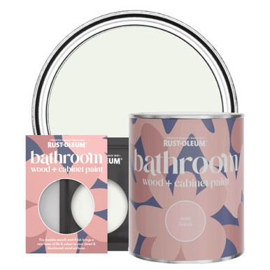 Steamed Milk Bathroom Wood & Cabinet Paint - Matt White