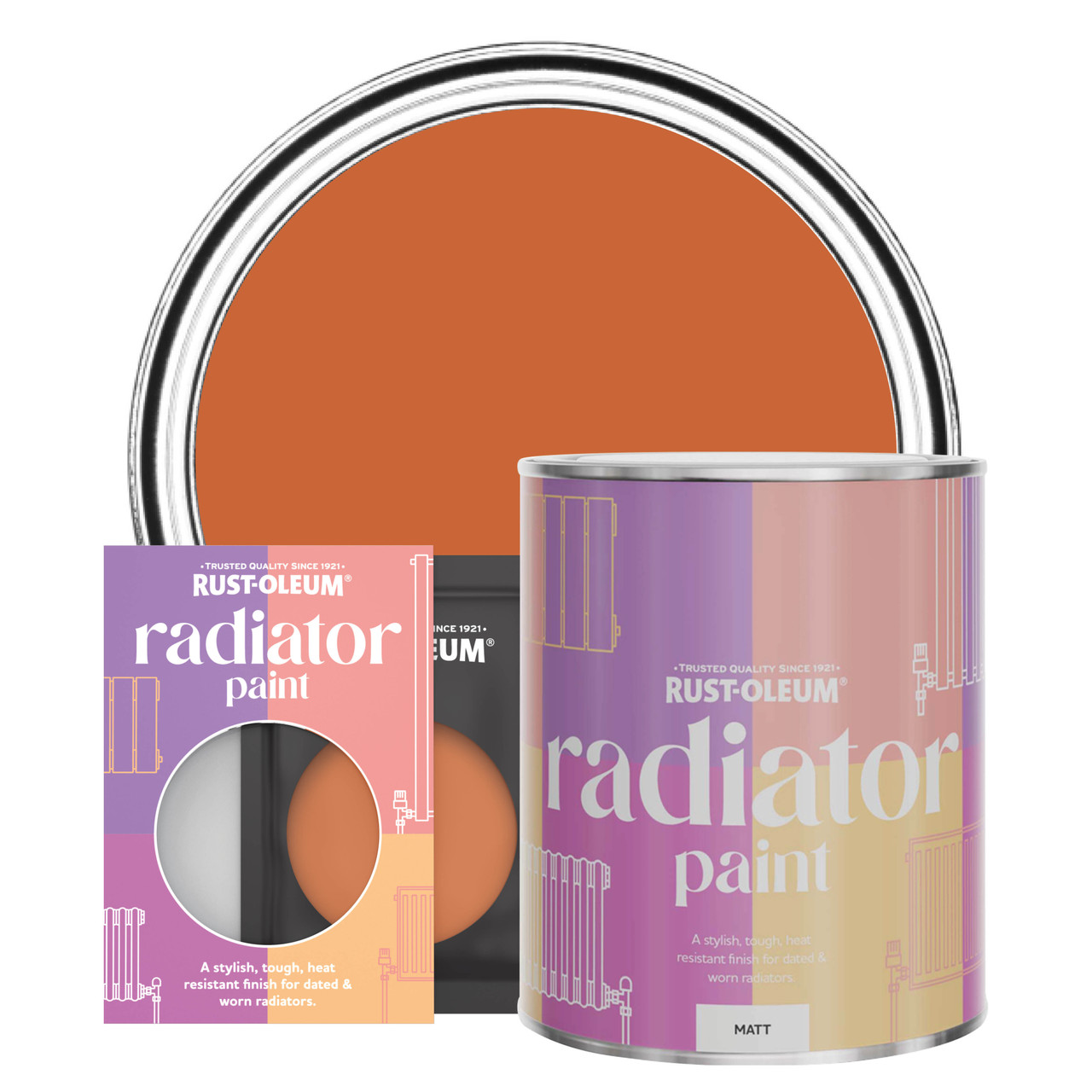 Rust-Oleum Radiator Paint, Matt Finish - Tiger Tea - 750ml