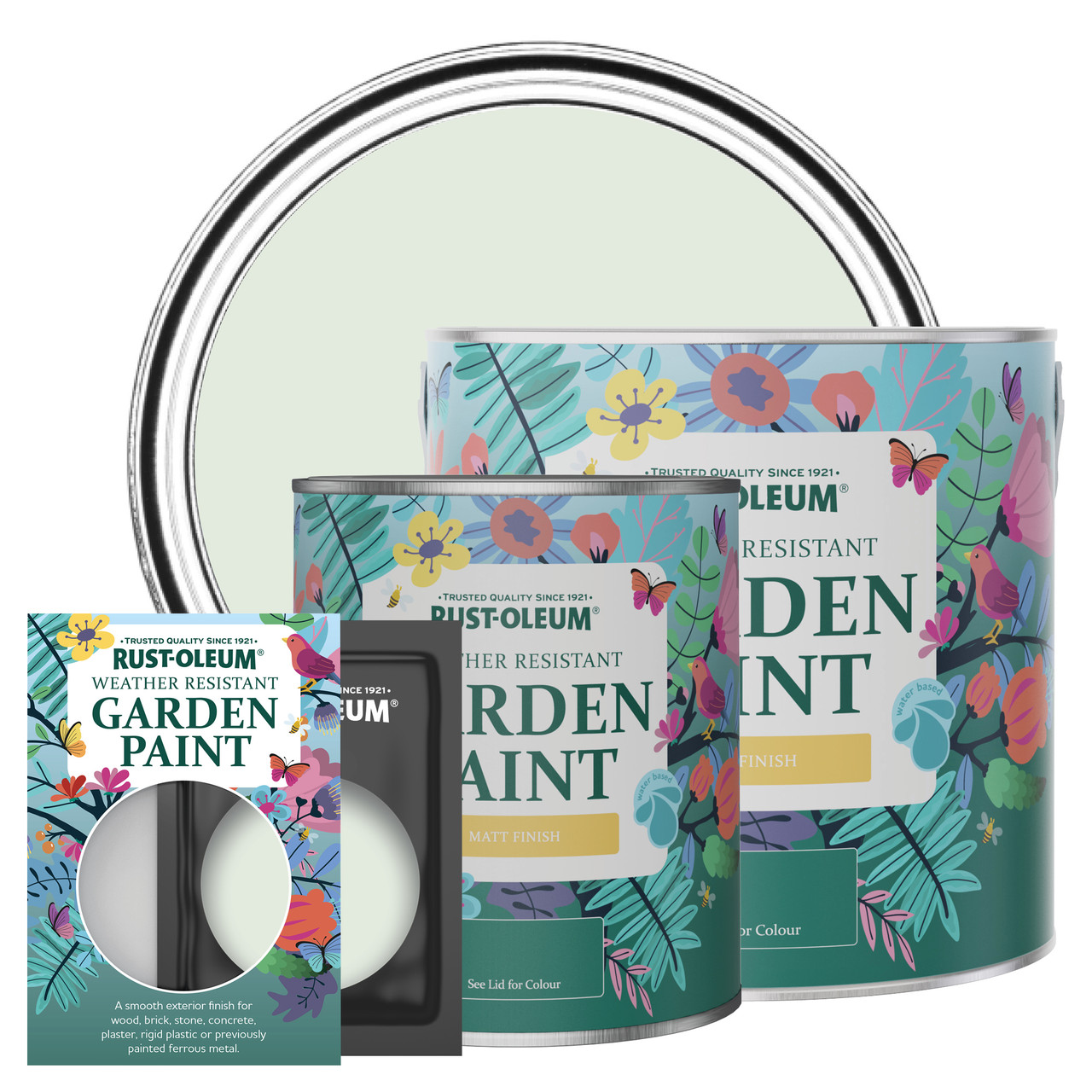 Rust-Oleum Garden Paint, Matt Finish - SAGE MIST - 2.5L