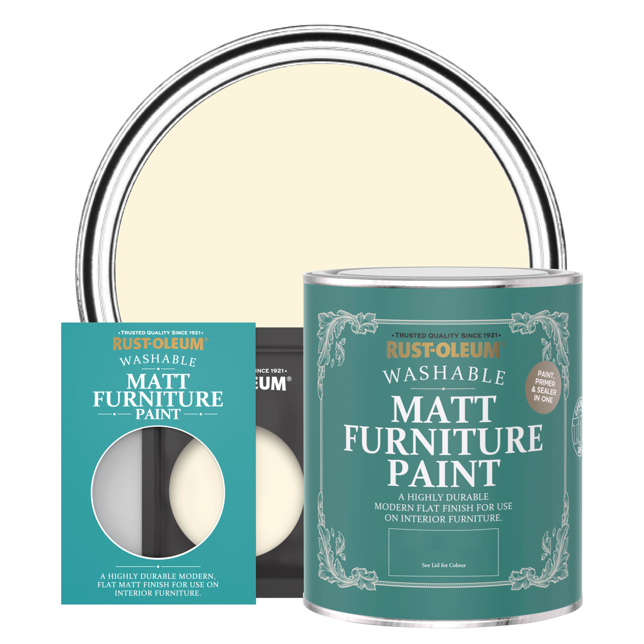 Rust-Oleum Matt Furniture Paint - CLOTTED CREAM - 10ml