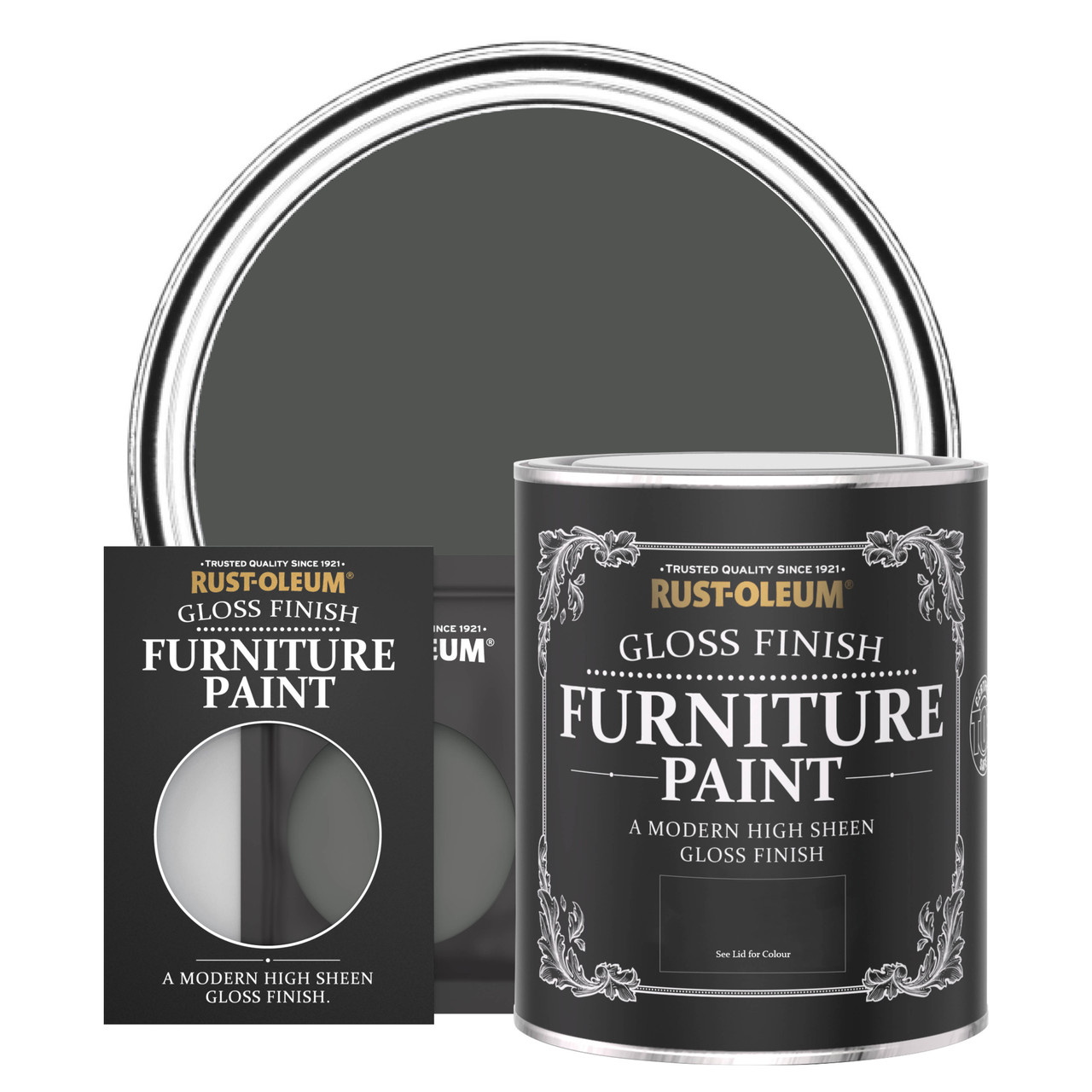 rust oleum graphite satinwood furniture paint 750m Rust oleum
