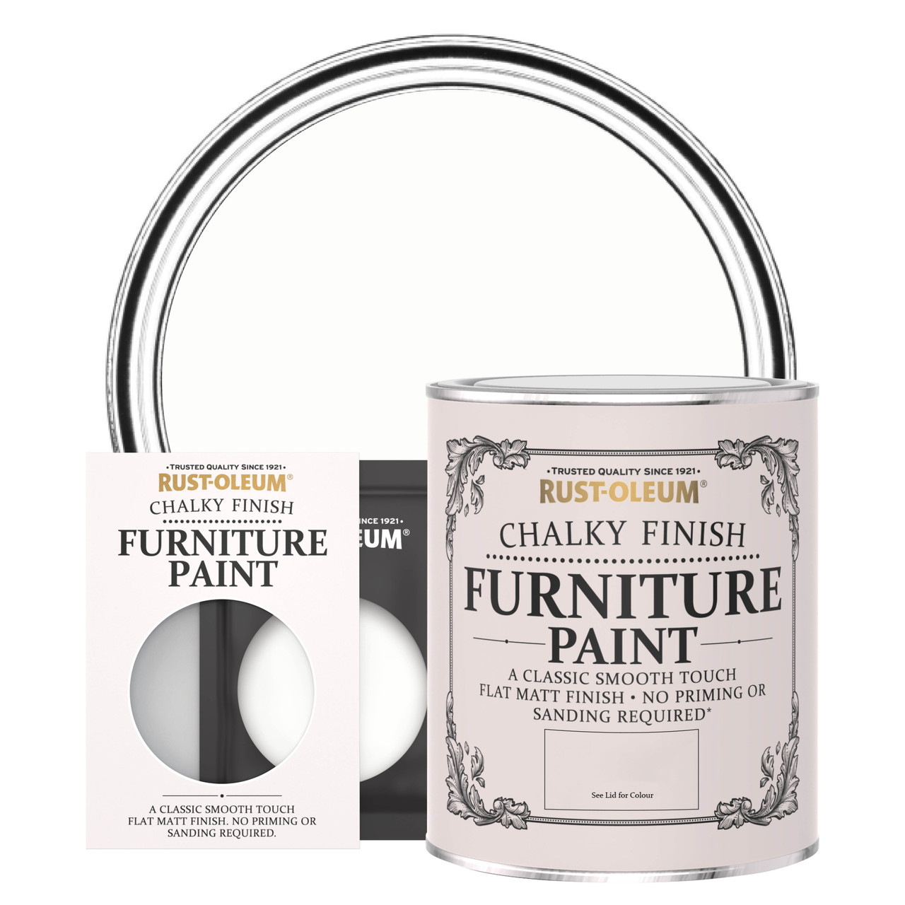 Rust-Oleum Chalky Furniture Paint - CHALK WHITE - 750ml