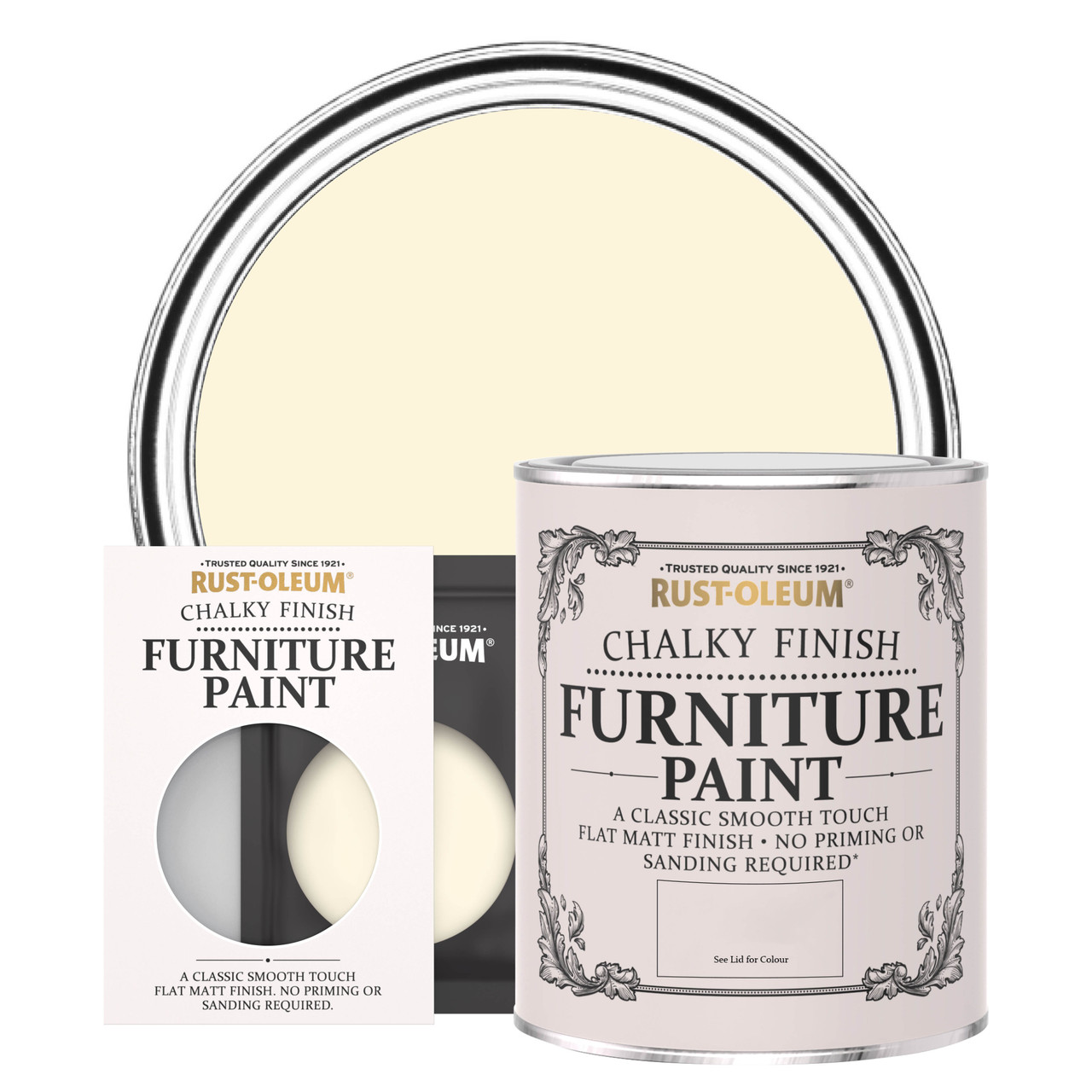 Rust-Oleum Chalky Furniture Paint - CLOTTED CREAM - 10ml